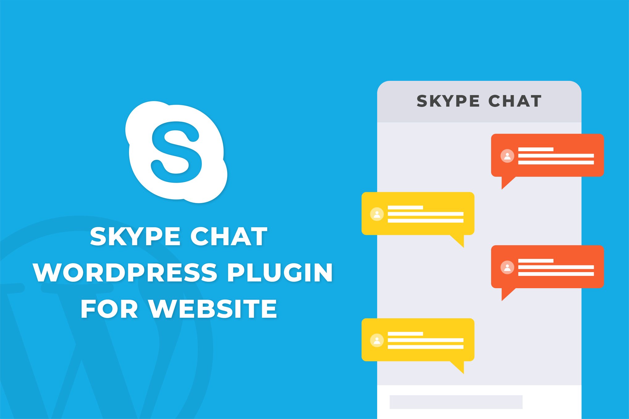 Skype Chat WordPress Plugin For Website plugin cover image