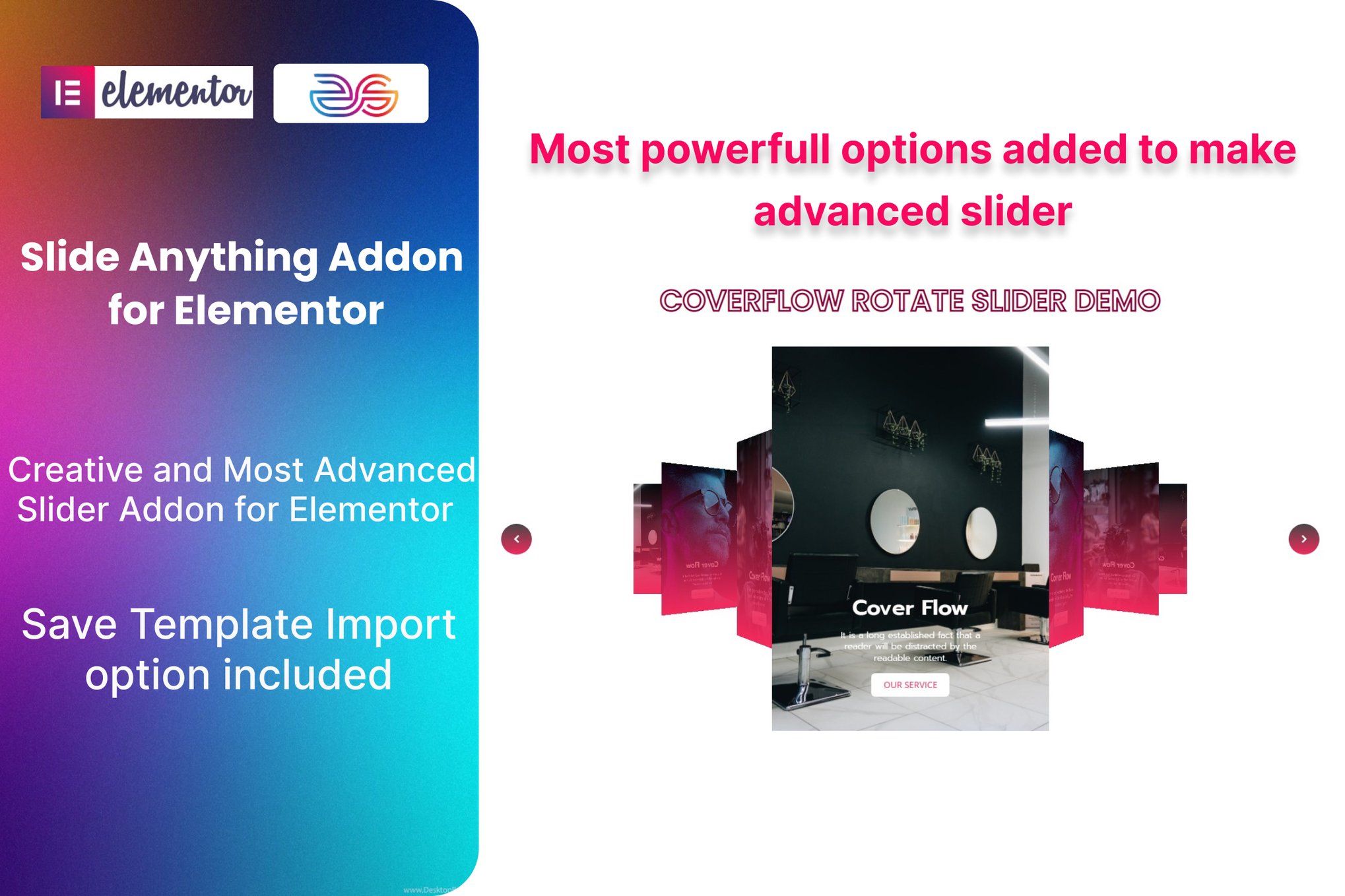 Slide Anything Addon for Elementor plugin cover image