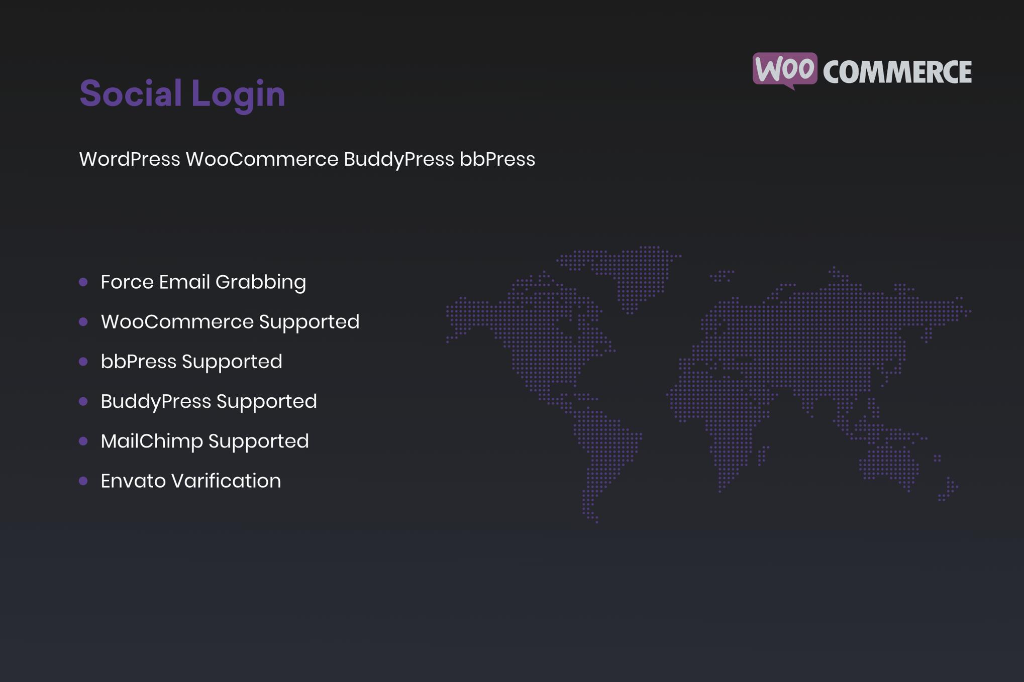 Social Login for WordPress WooCommerce BuddyPress plugin cover image