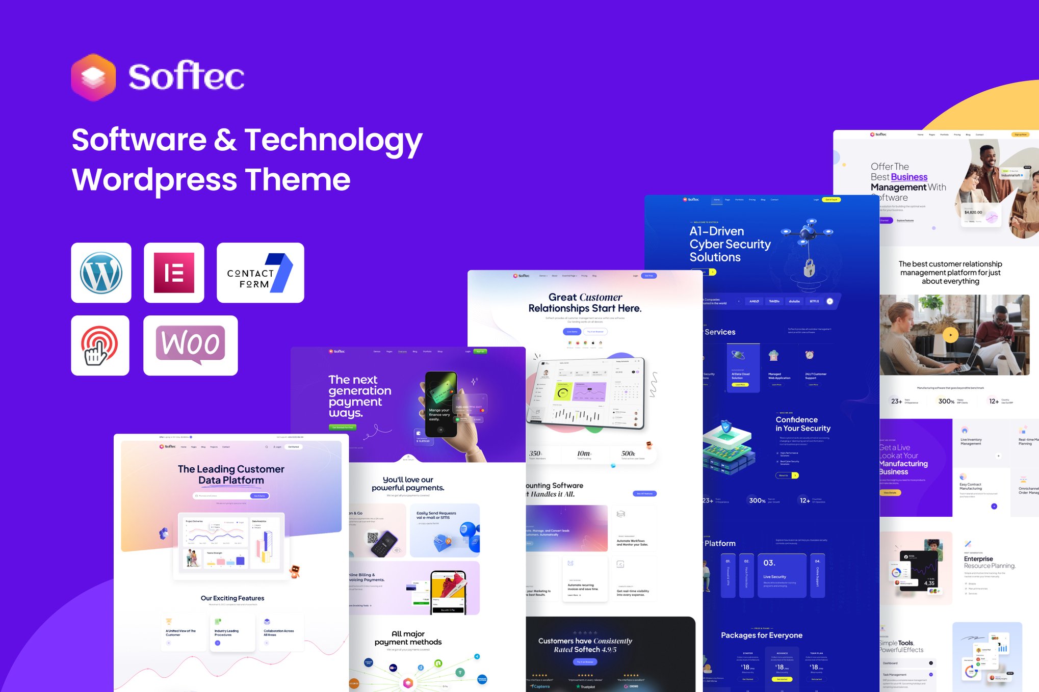 Softec - Software & Technology WordPress Theme theme cover image