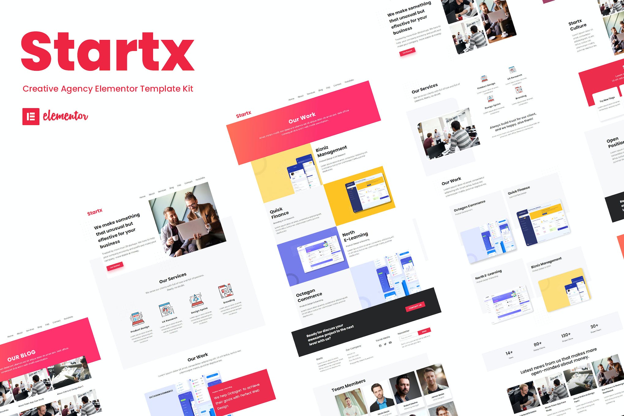 Startx - Creative Agency Elementor Template Kit template kit cover image