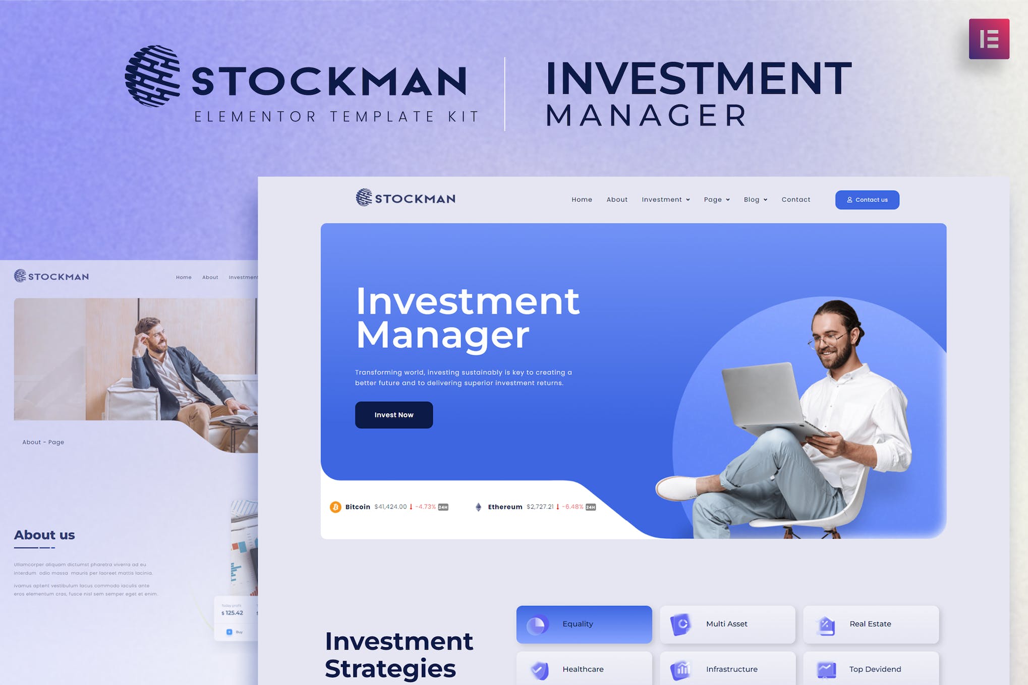 Stockmen - Investment Manager Template Kit template kit cover image