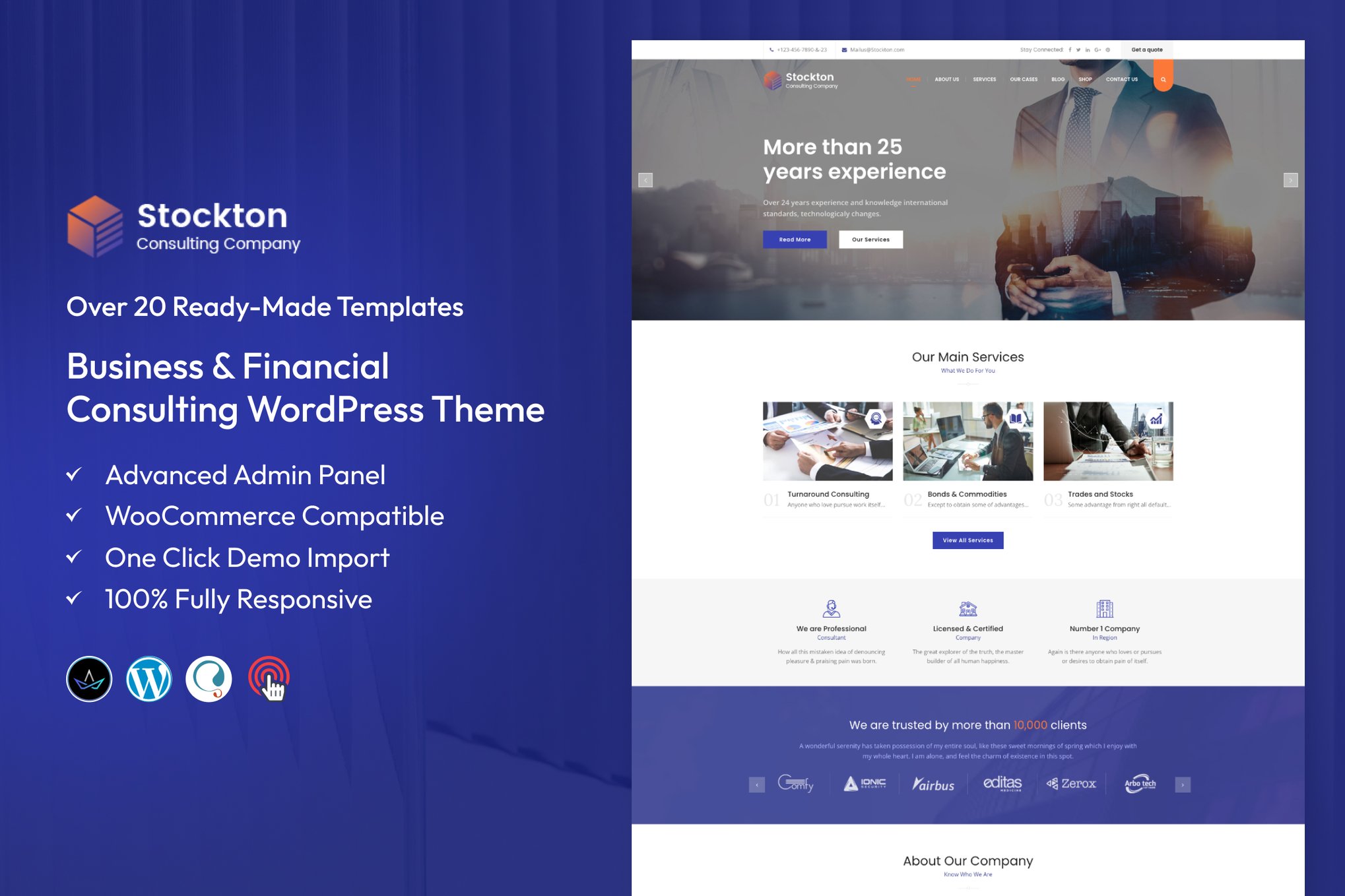 Stockton - Business Consulting WordPress Theme theme cover image