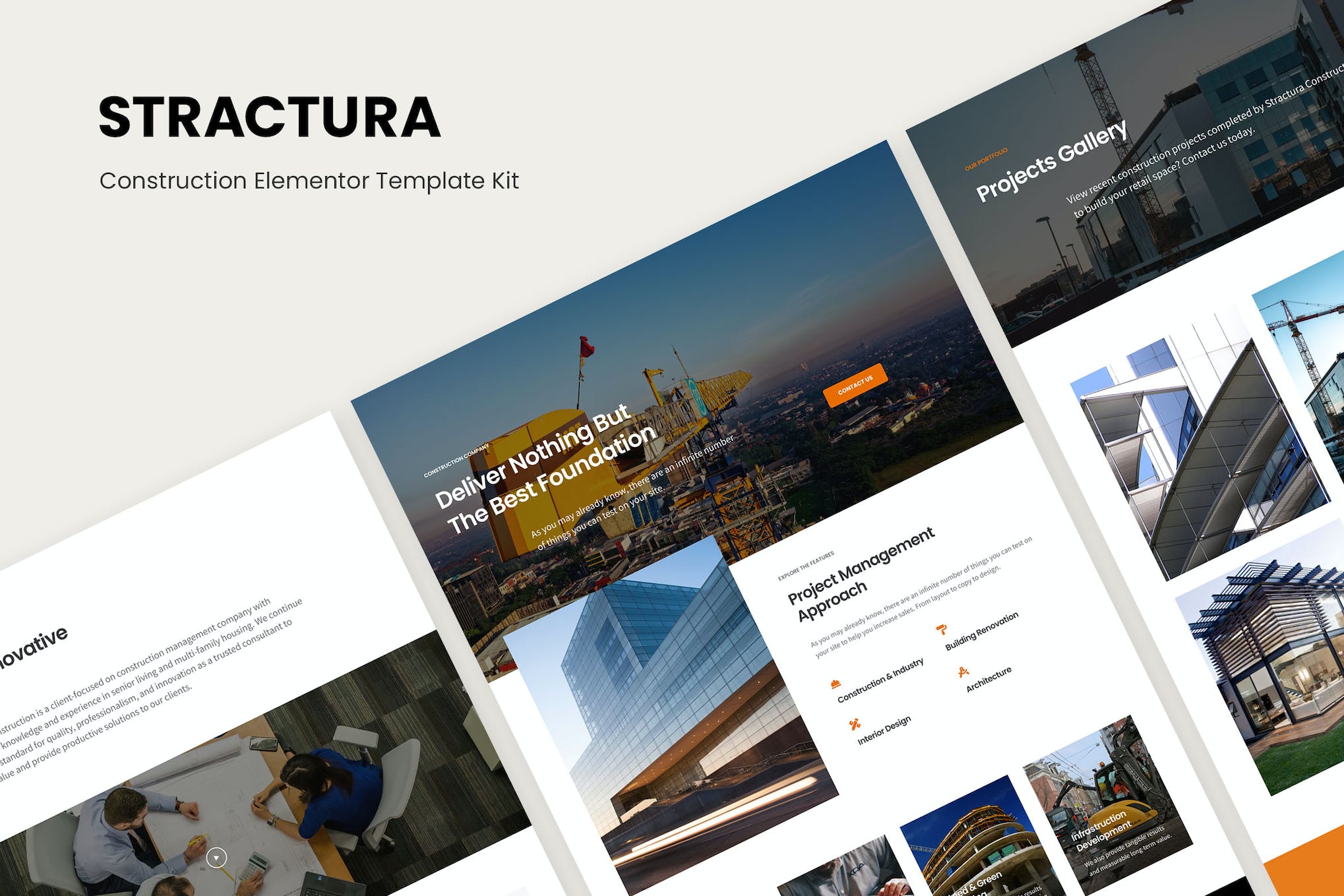 Stractura - Construction Elementor Template Kit template kit cover image