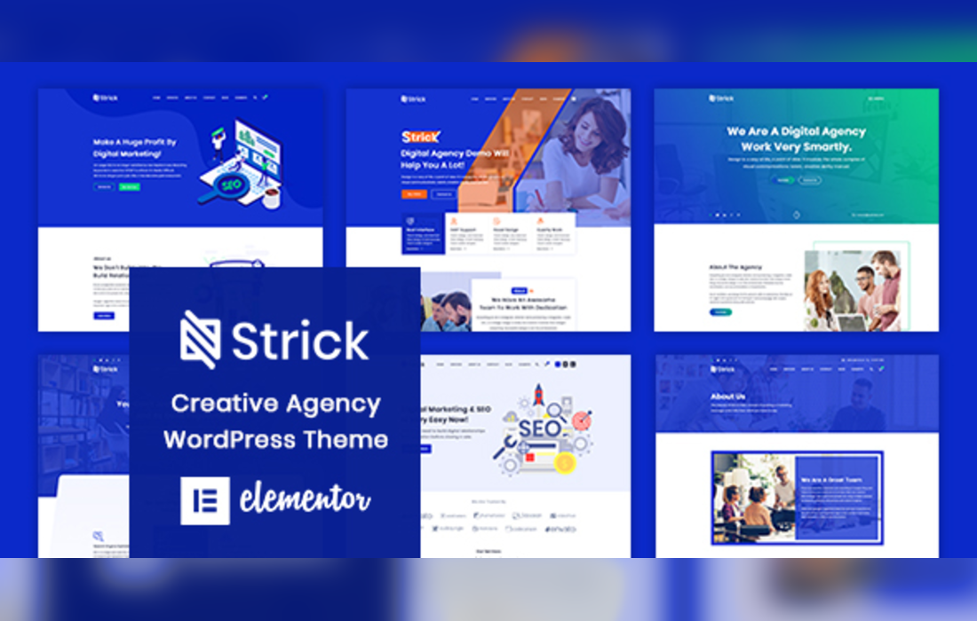 Strick - Creative Agency WordPress Theme theme cover image