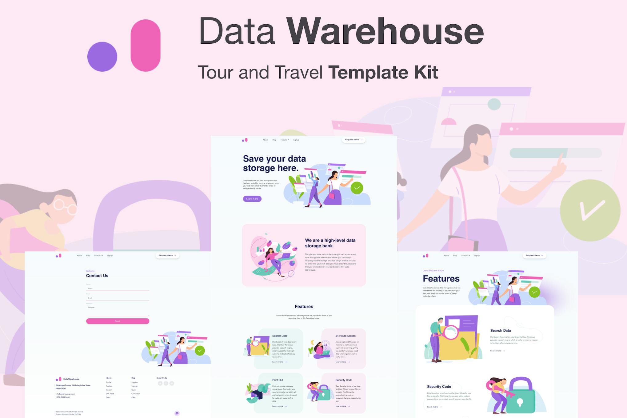 Stroranger - Data Warehouse Elementor Template Kit template kit cover image