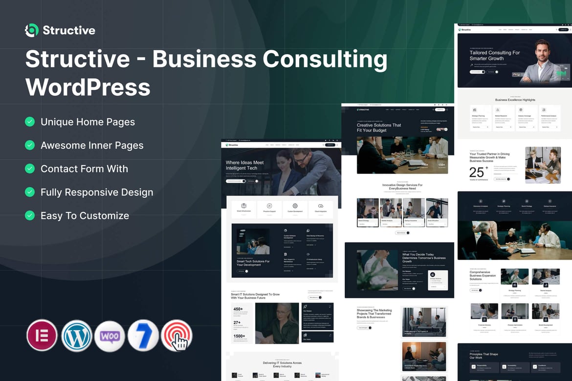 Structive – Business Consulting WordPress theme cover image