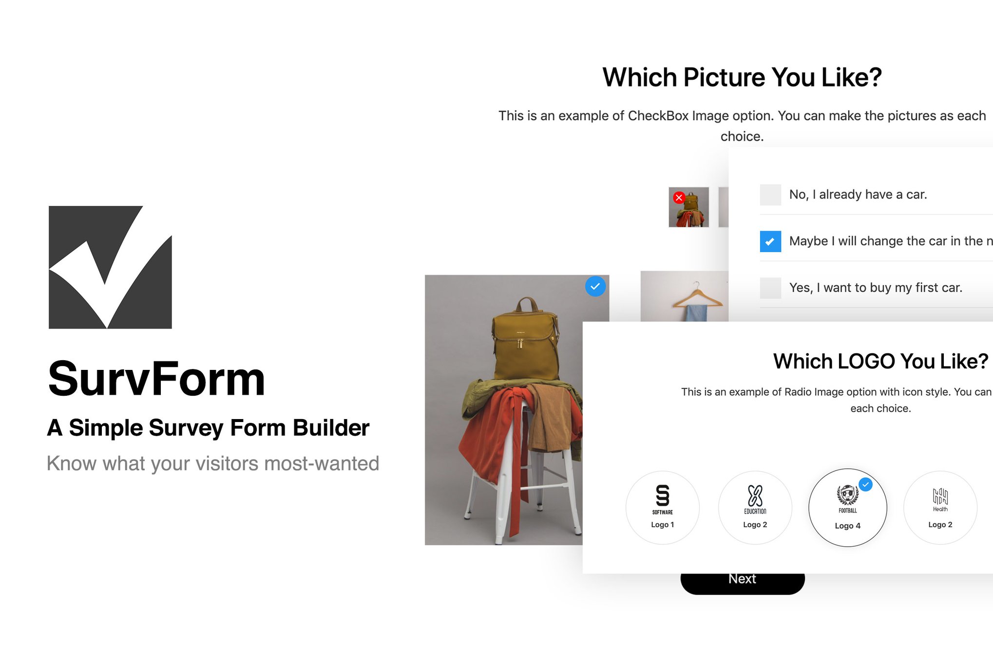 SurvForm - Survey Form Builder For WordPress plugin cover image