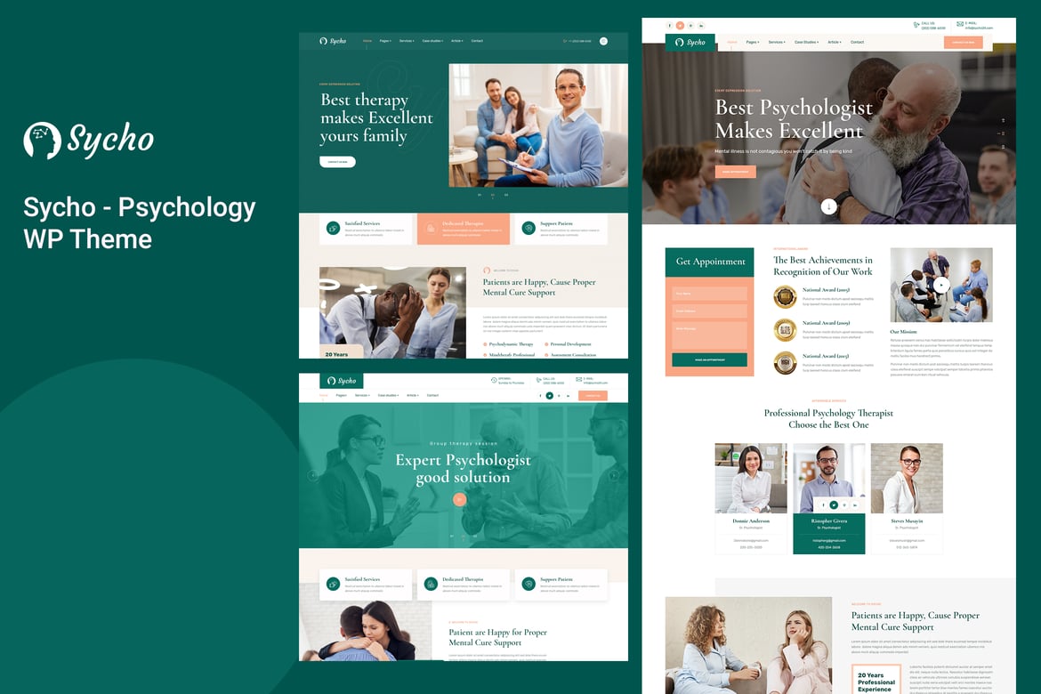Sycho – Psychology and Counseling WordPress Theme theme cover image