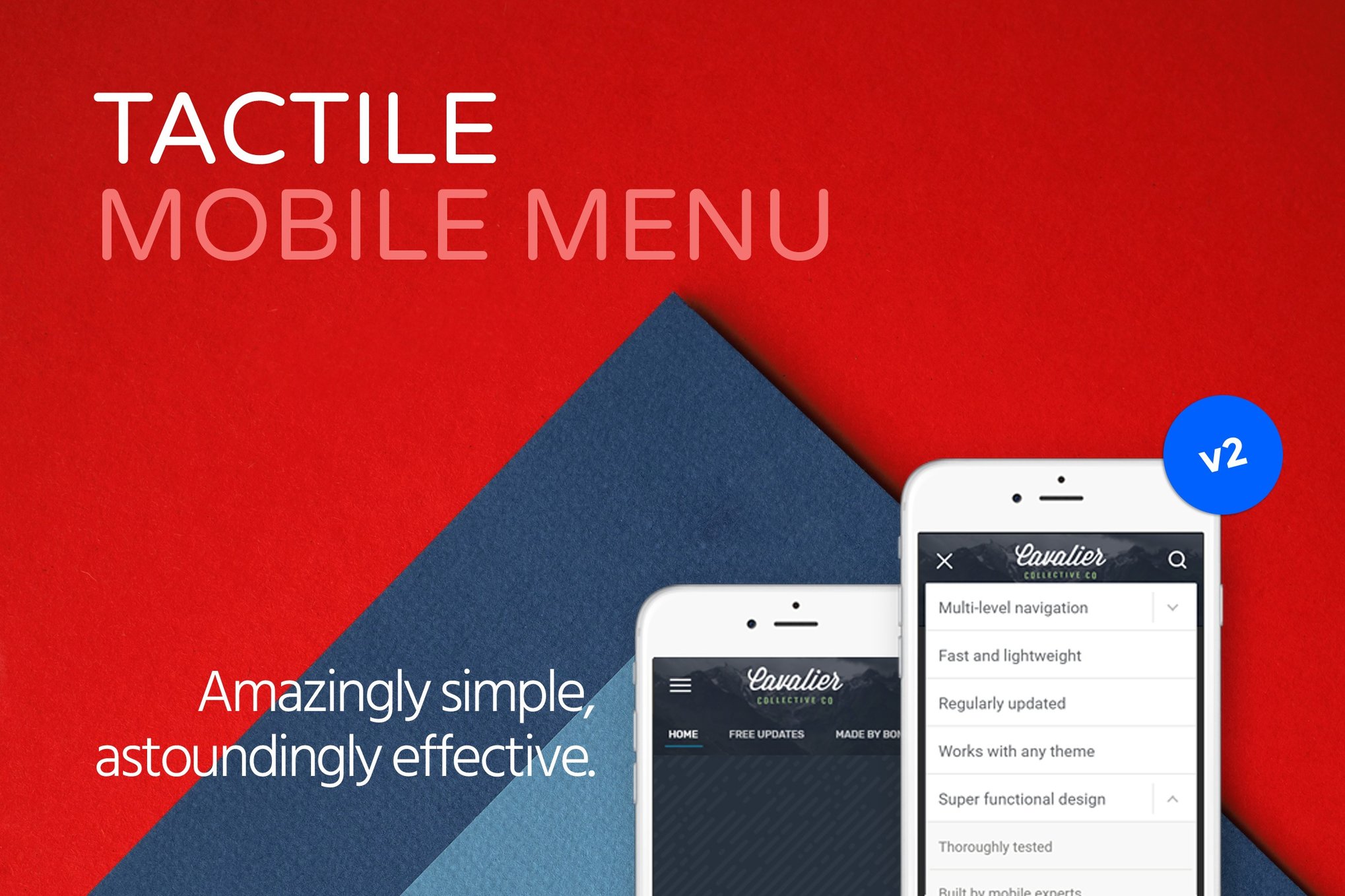 Tactile: WordPress Mobile Menu plugin cover image