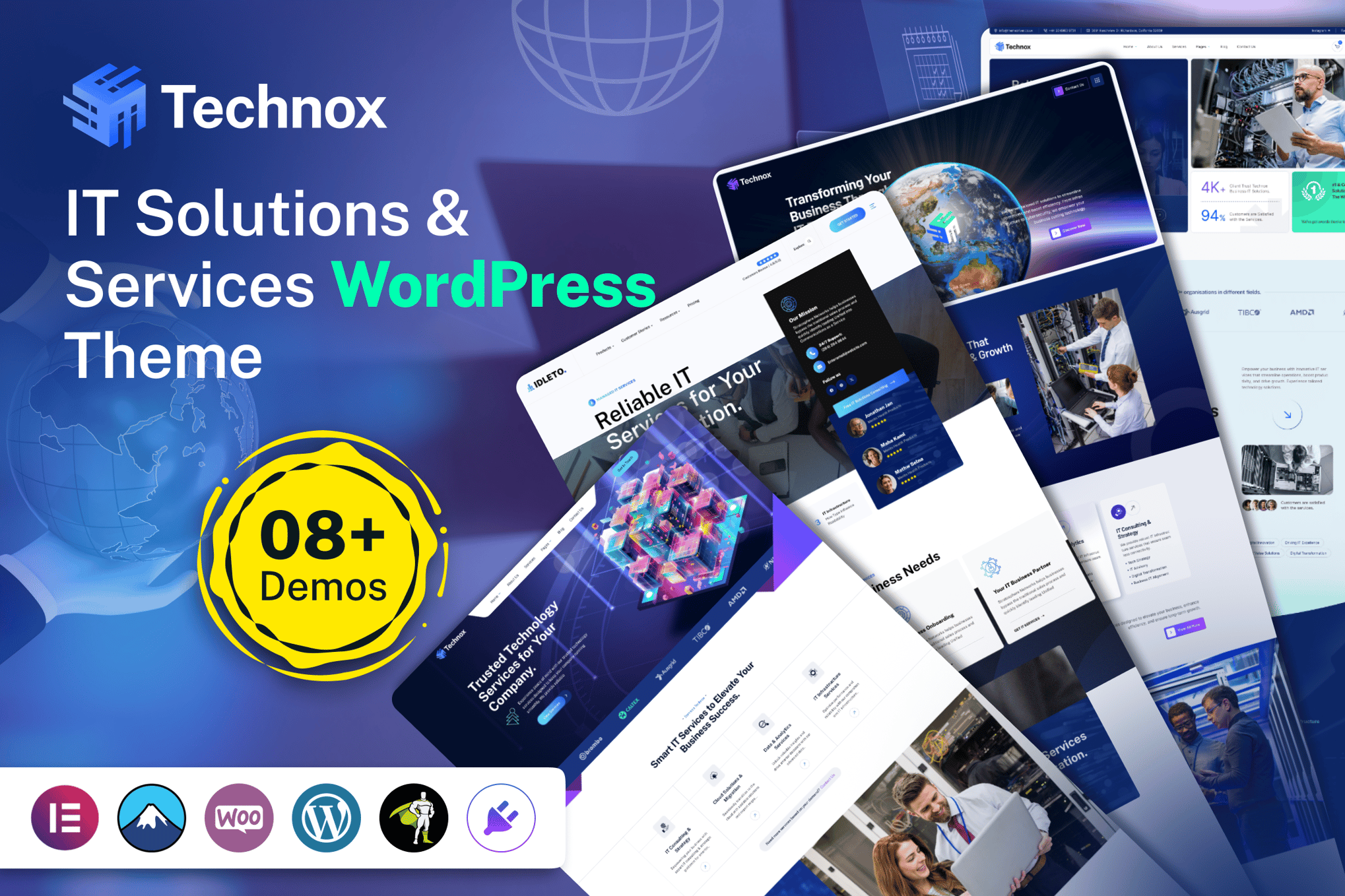 Technox - IT Solutions & Services WordPress Theme theme cover image
