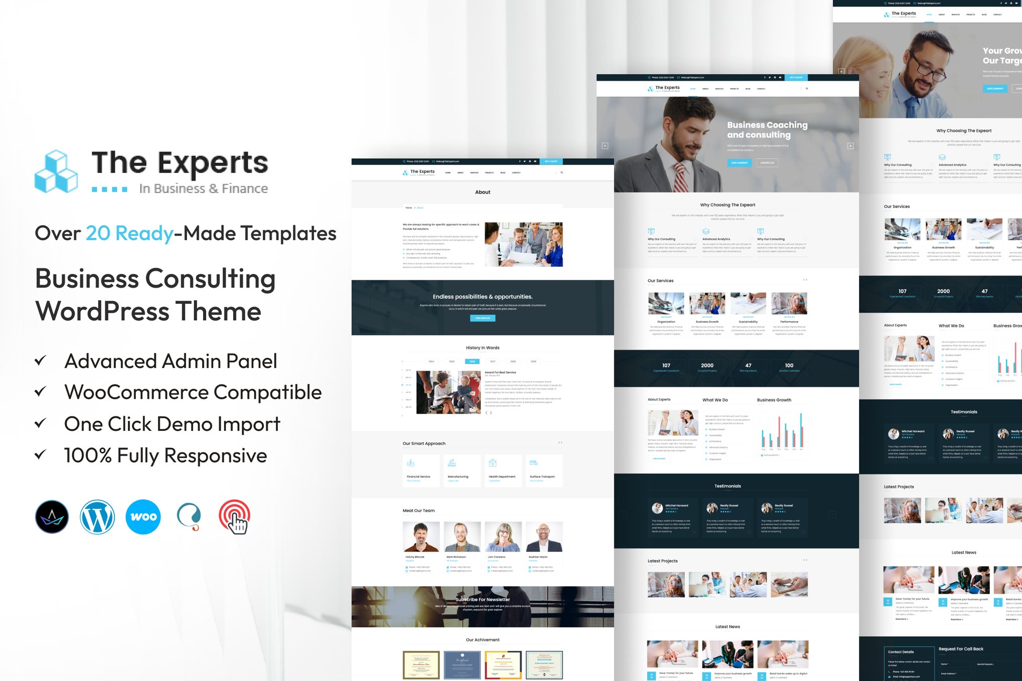 The Experts - Business Consulting WP Theme theme cover image