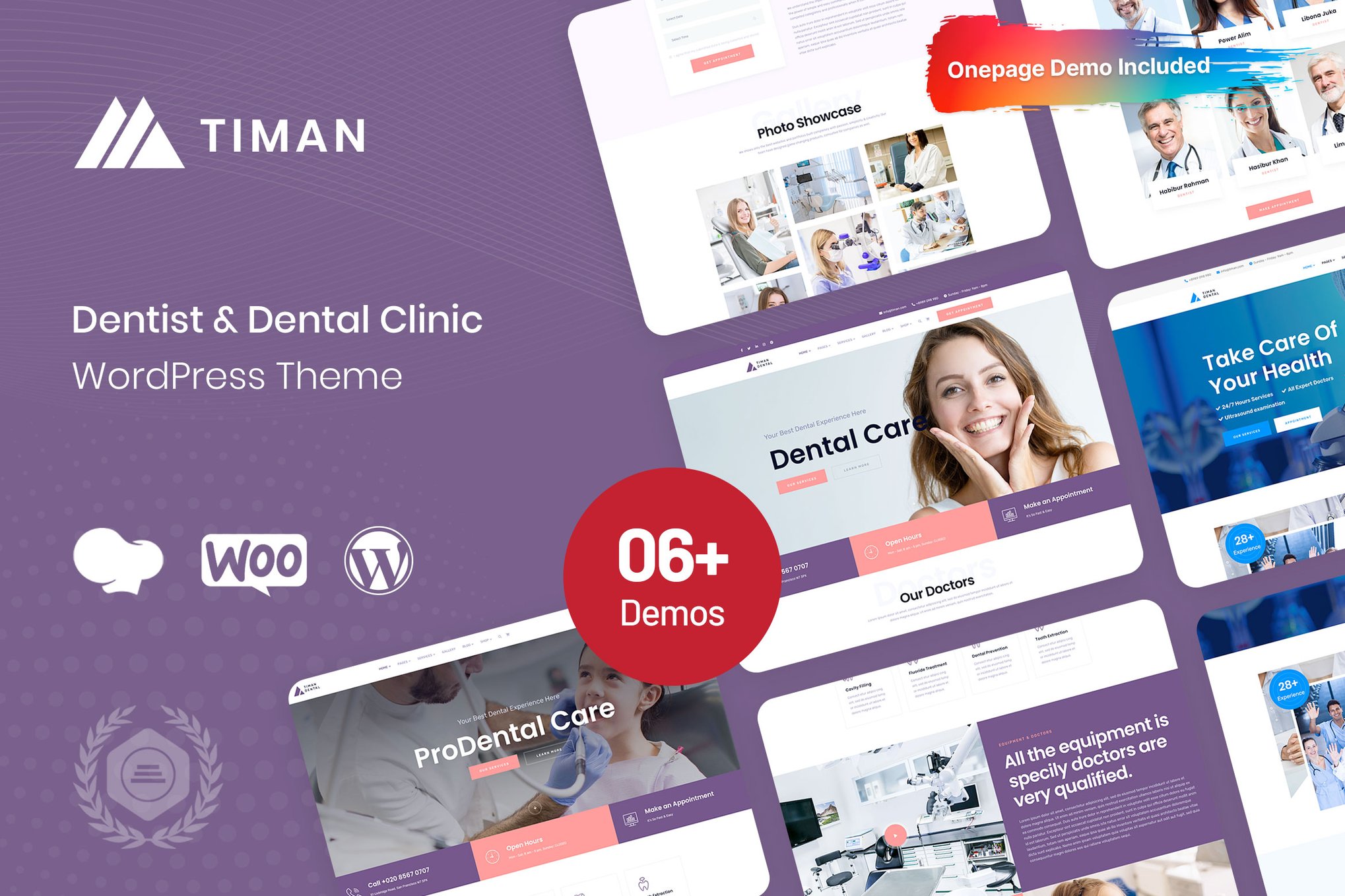 Timan – Dental Clinic WordPress Theme theme cover image
