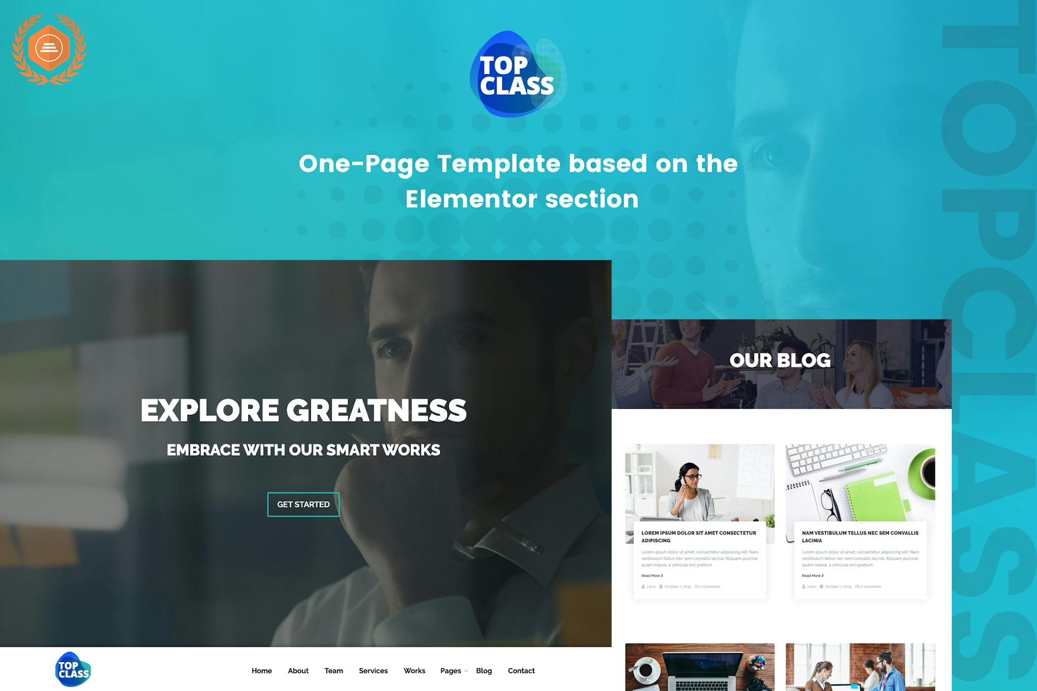TopClass - Business & Agency Template Kit template kit cover image