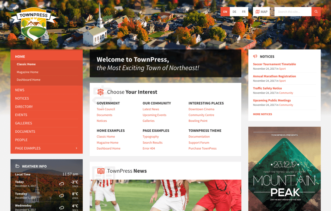 TownPress - Municipality & Town Government Theme theme cover image