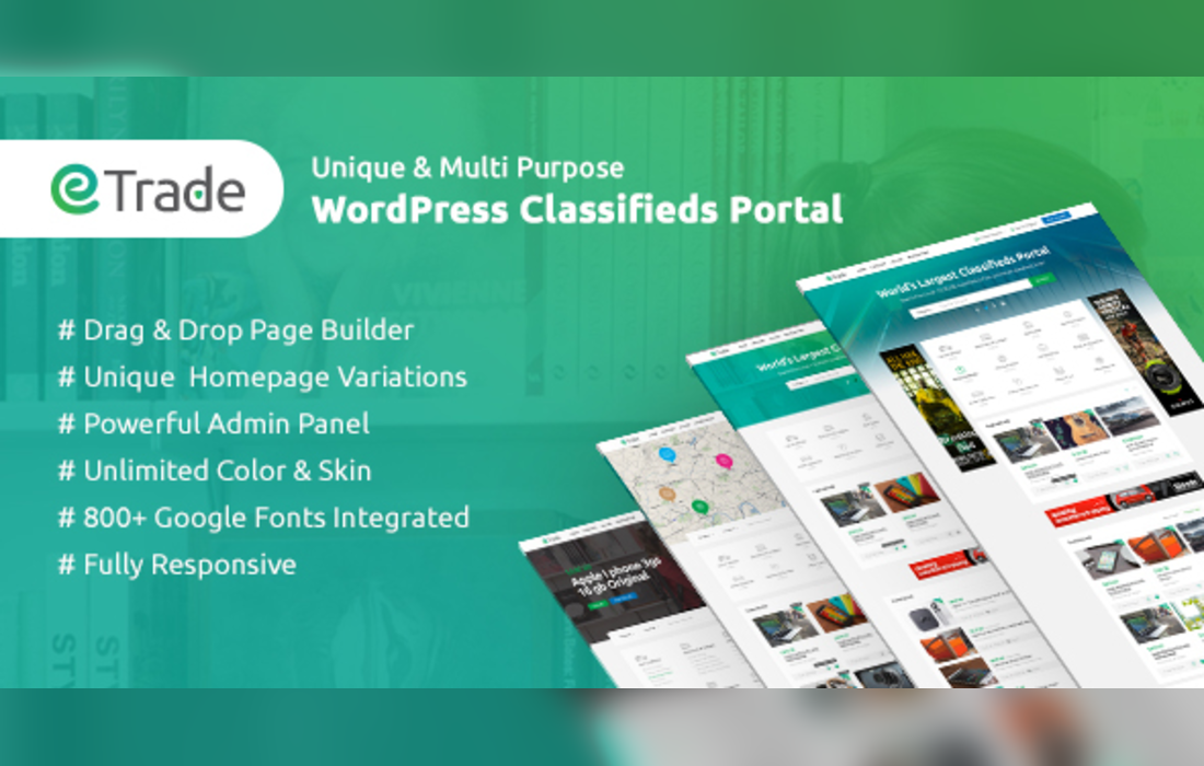 Trade - Modern Classified Ads WordPress Theme theme cover image