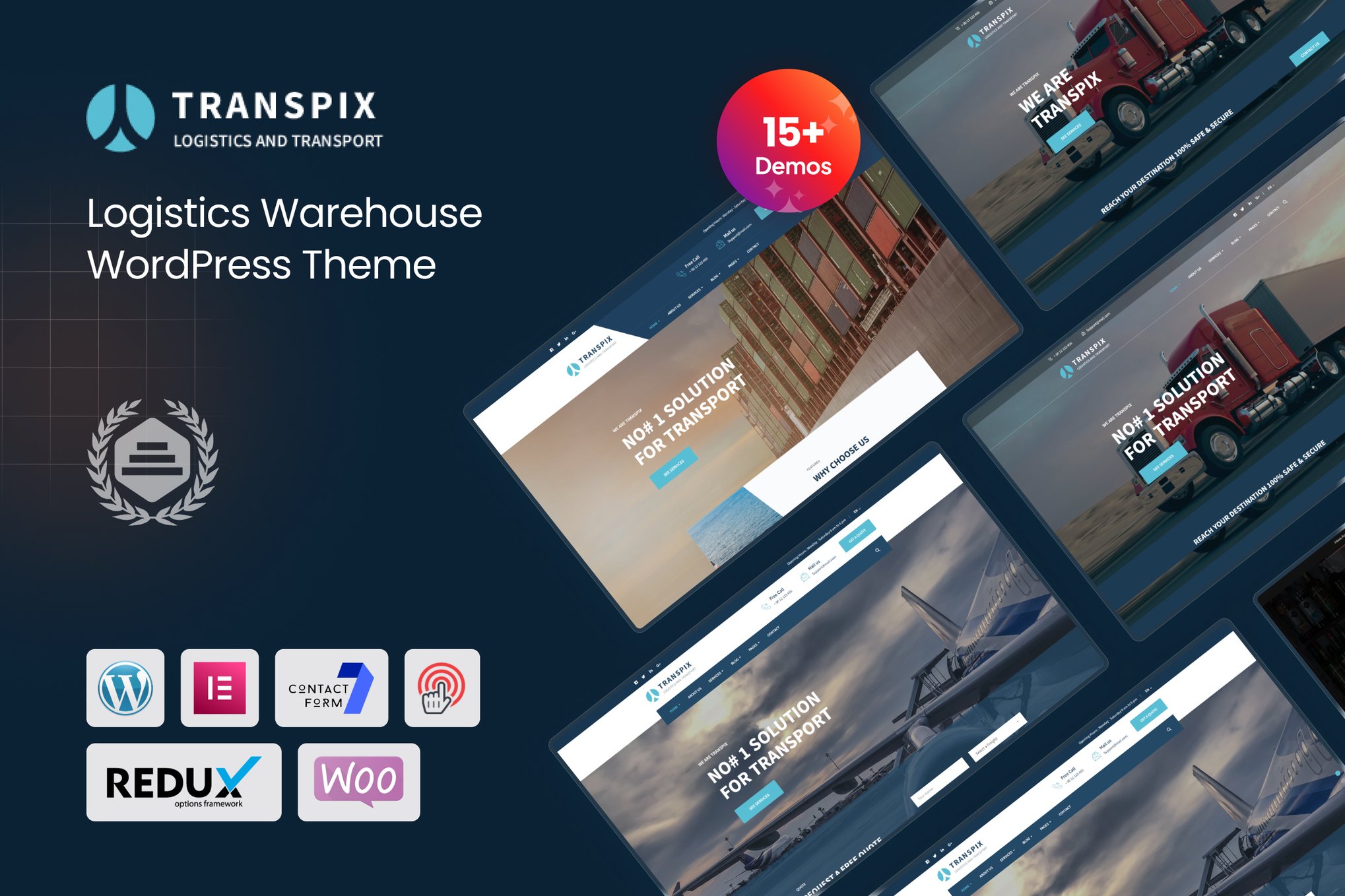 Transpix - Logistics Warehouse WordPress Theme theme cover image