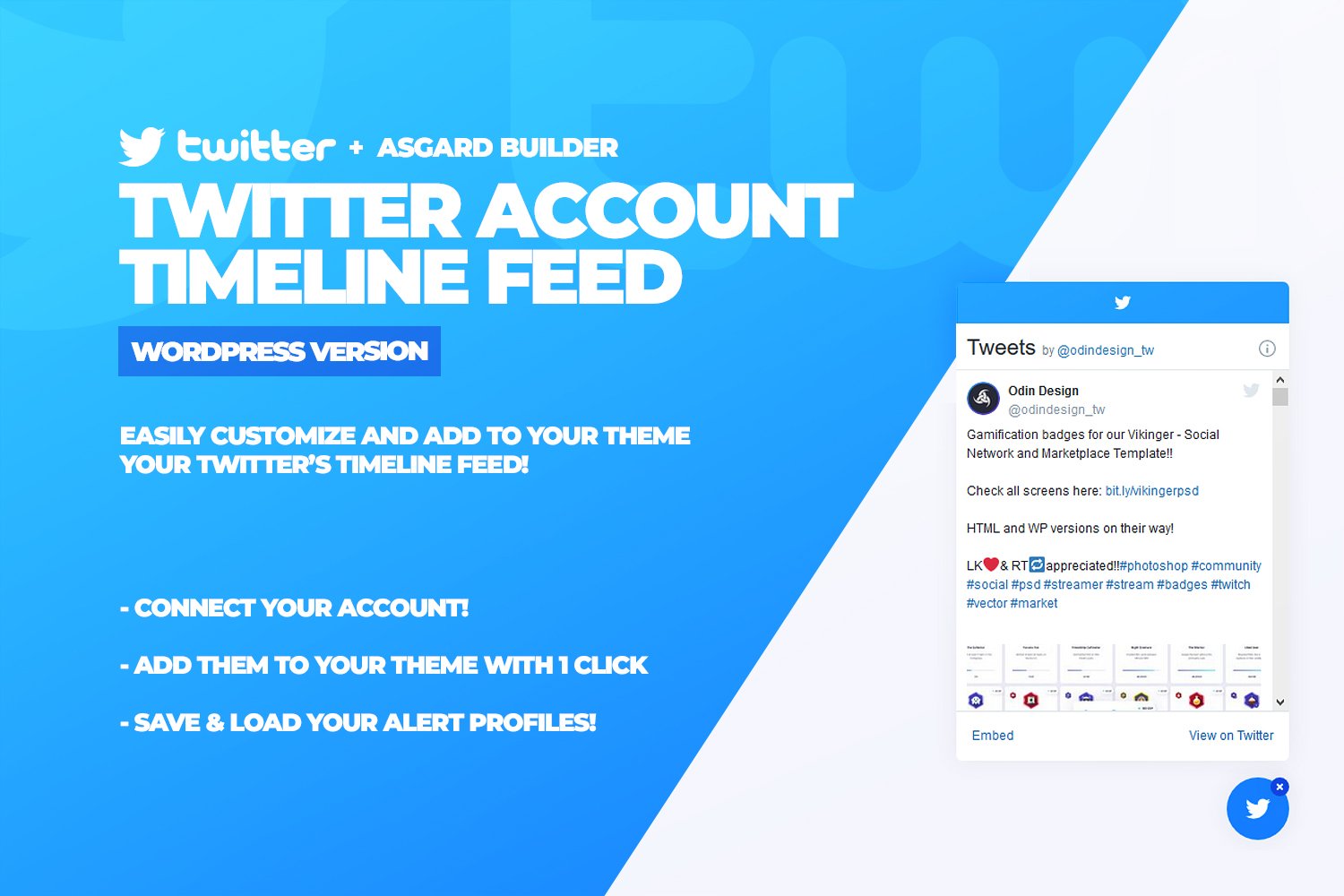 Twitter Timeline Feed WordPress Plugin plugin cover image