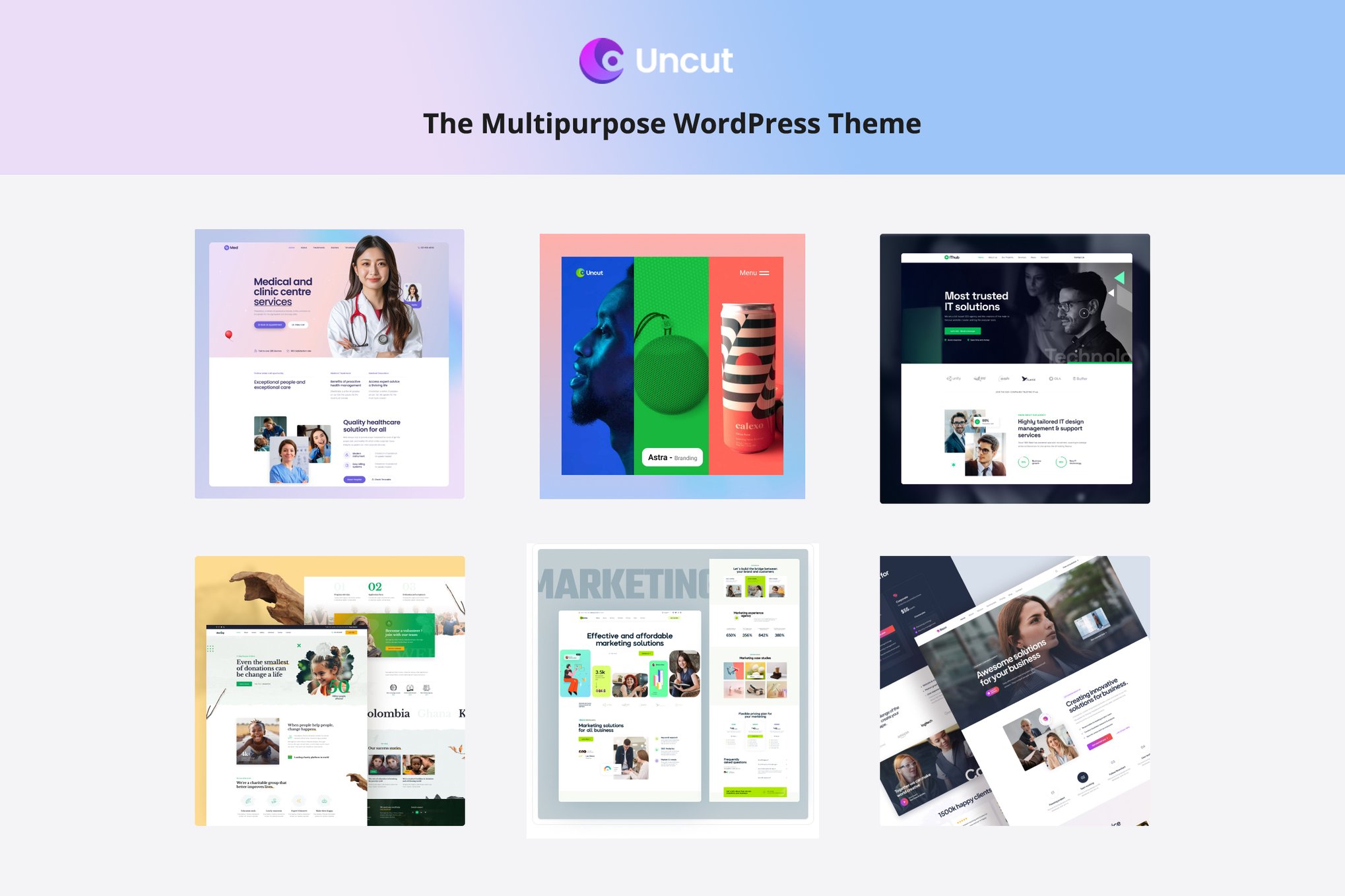 Uncut - The Multipurpose WordPress Theme theme cover image