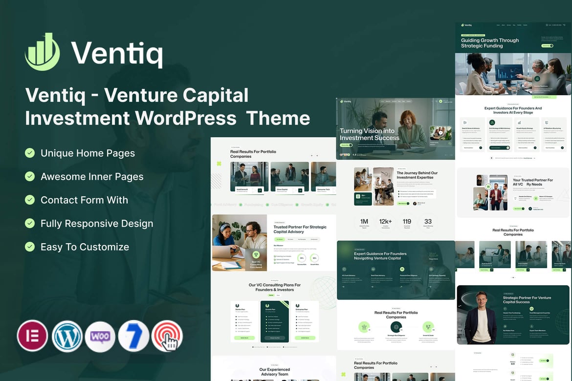 Ventiq – Capital & Investment WordPress Theme theme cover image