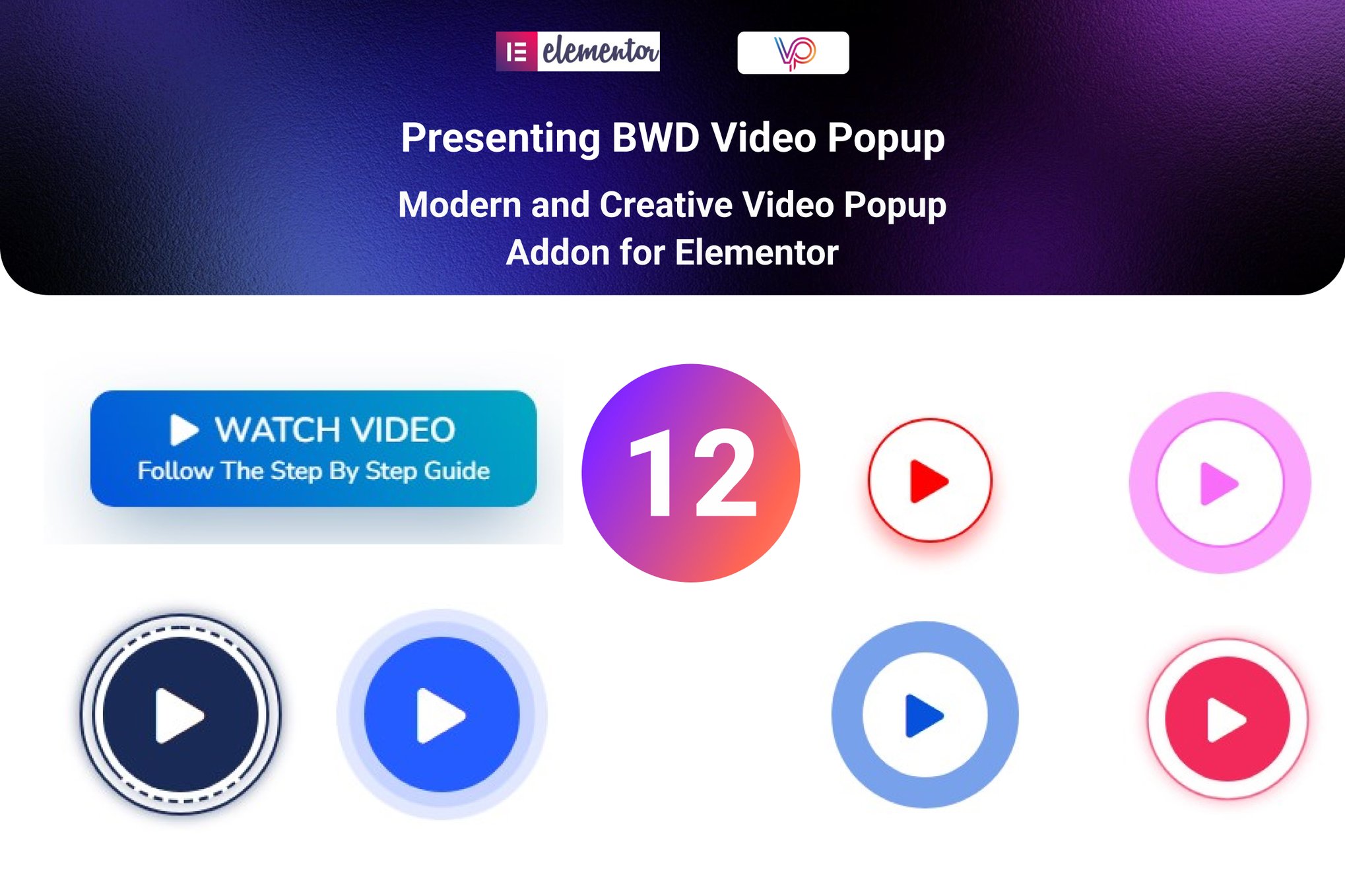 Video Popup addon for elementor plugin cover image
