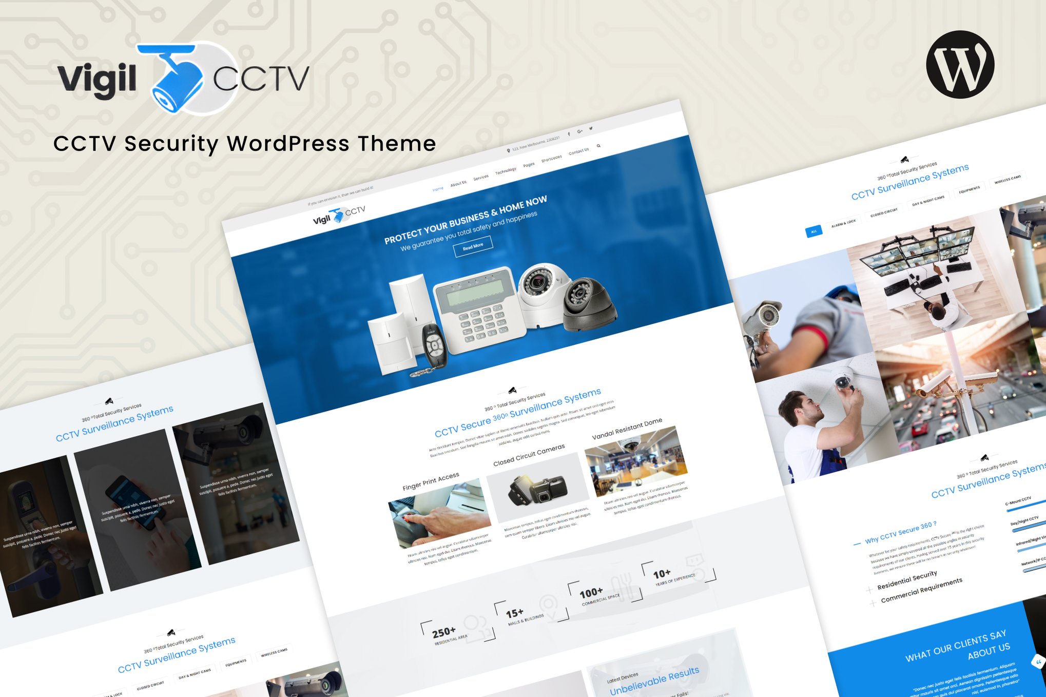 Vigil - CCTV Security WordPress Theme theme cover image