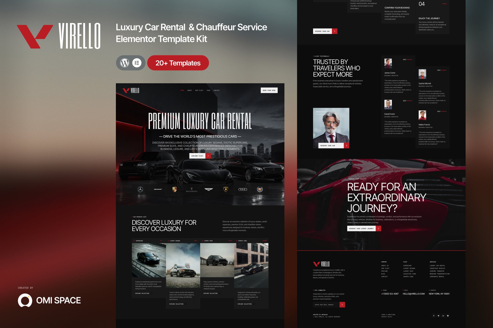 Virello – Luxury Car Rental & Chauffeur Service Elementor Template Kit template kit cover image