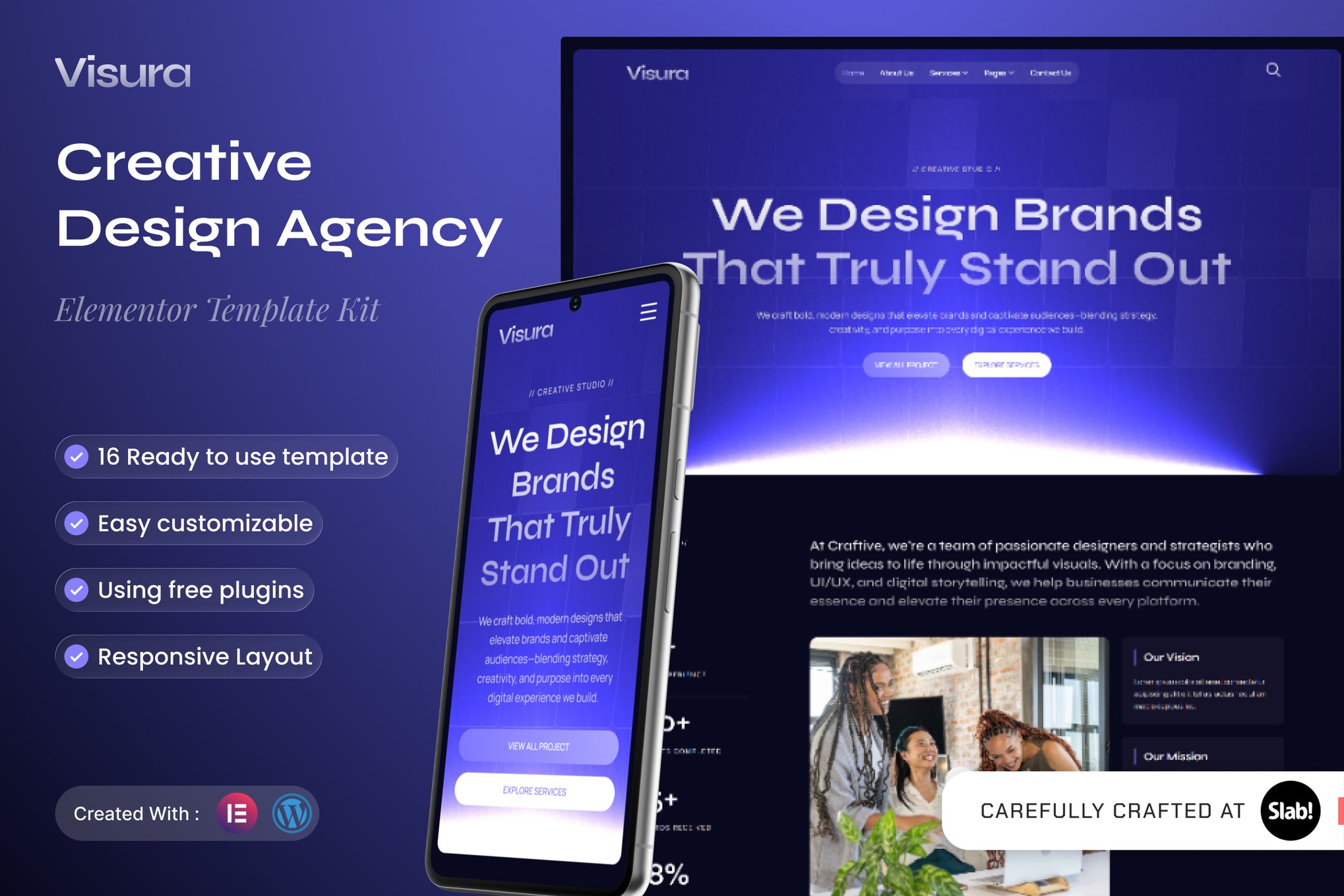 Visura - Creative Design Agency Elementor Template Kit template kit cover image