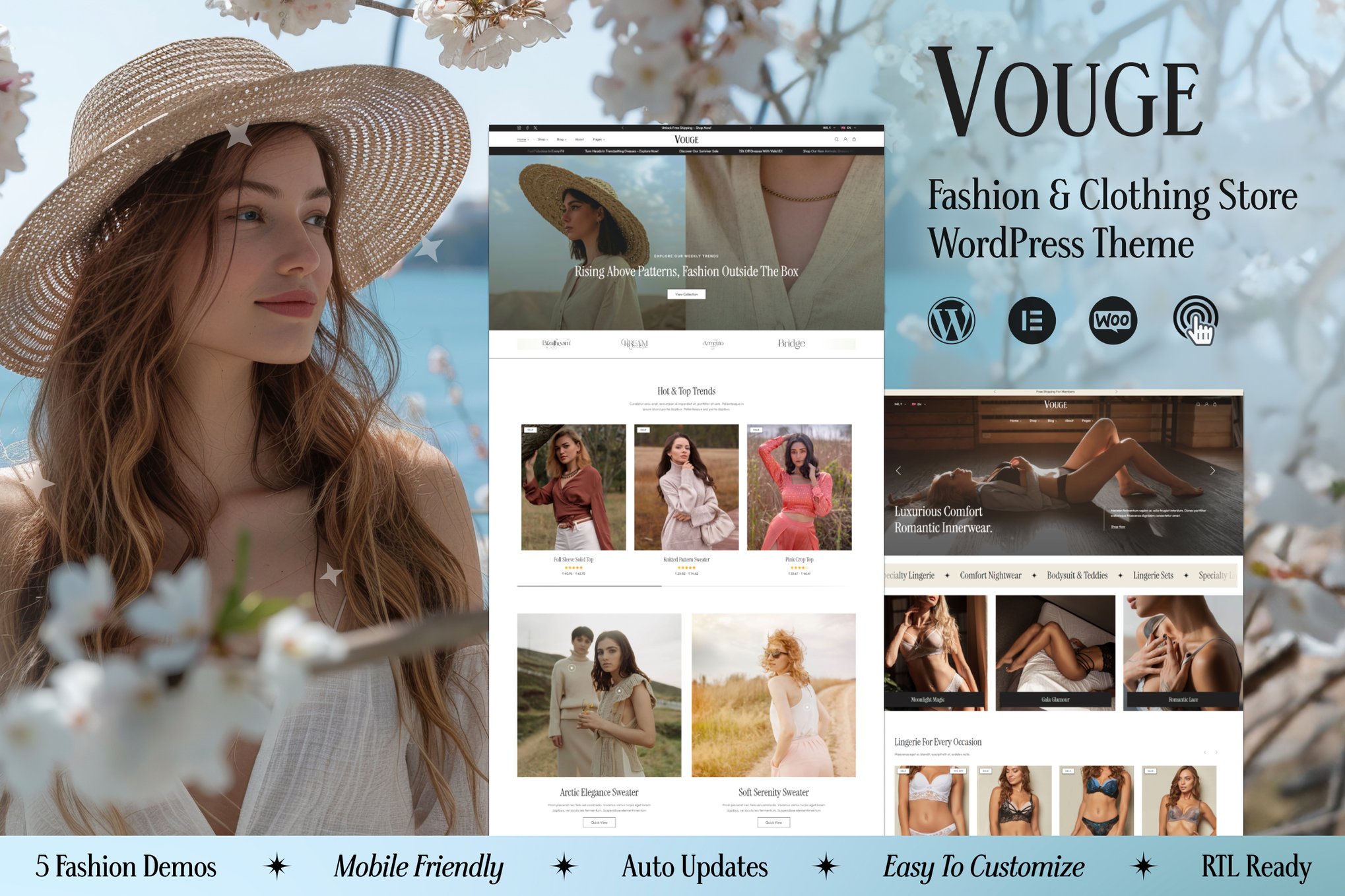 Vouge - Fashion Store WooCommerce Theme theme cover image