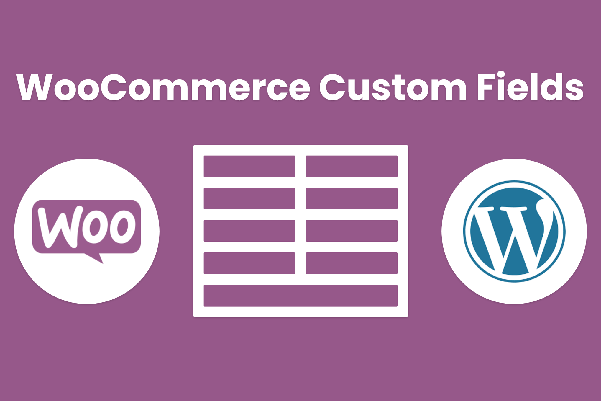 WeasyFields - WooCommerce custom fields for products plugin cover image