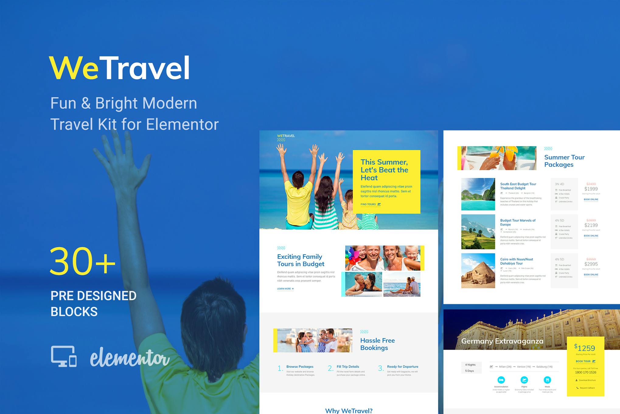 WeTravel - Travel and Tourism Template Kit template kit cover image