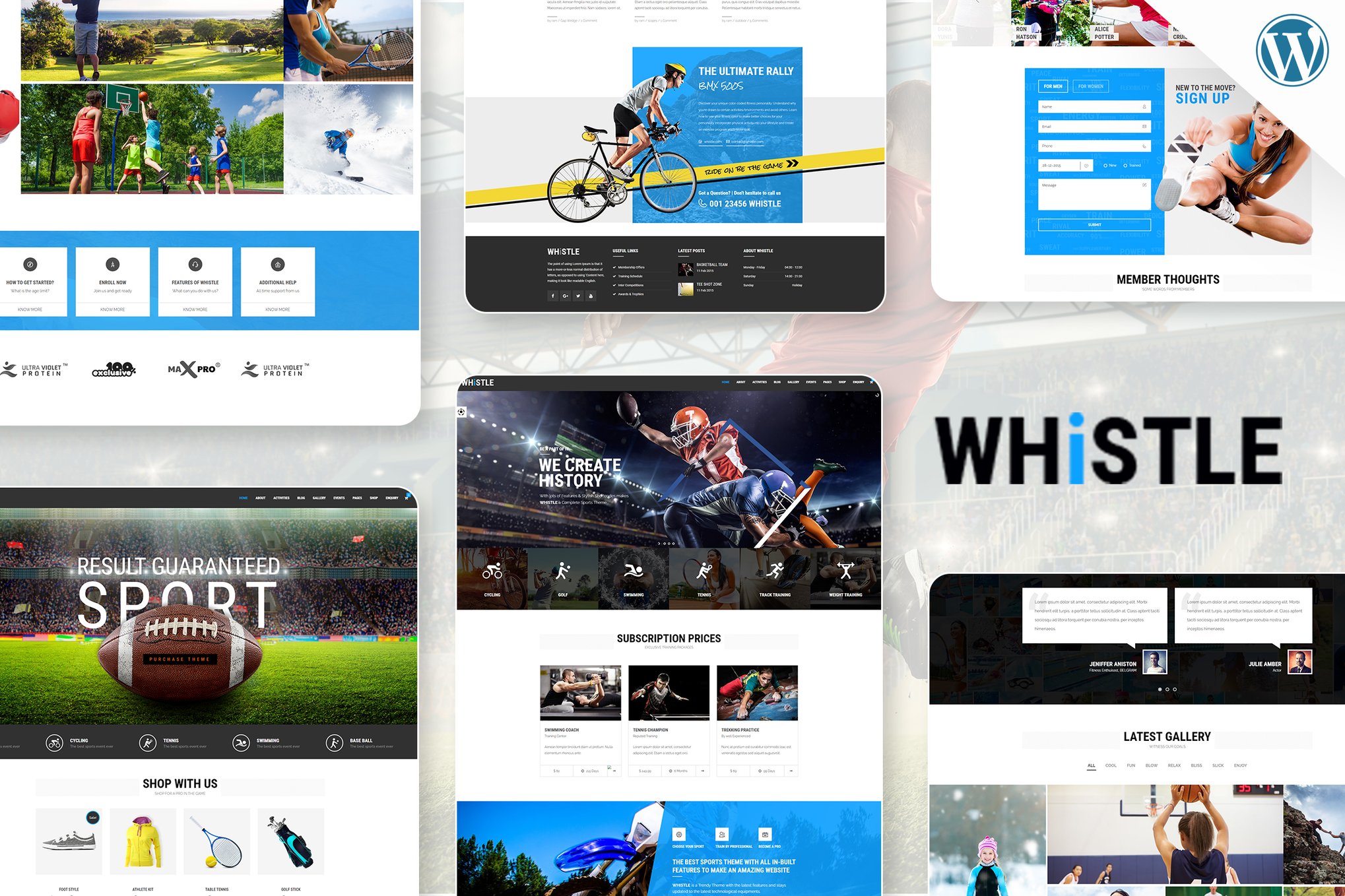 Whistle - Sports Club WordPress theme cover image