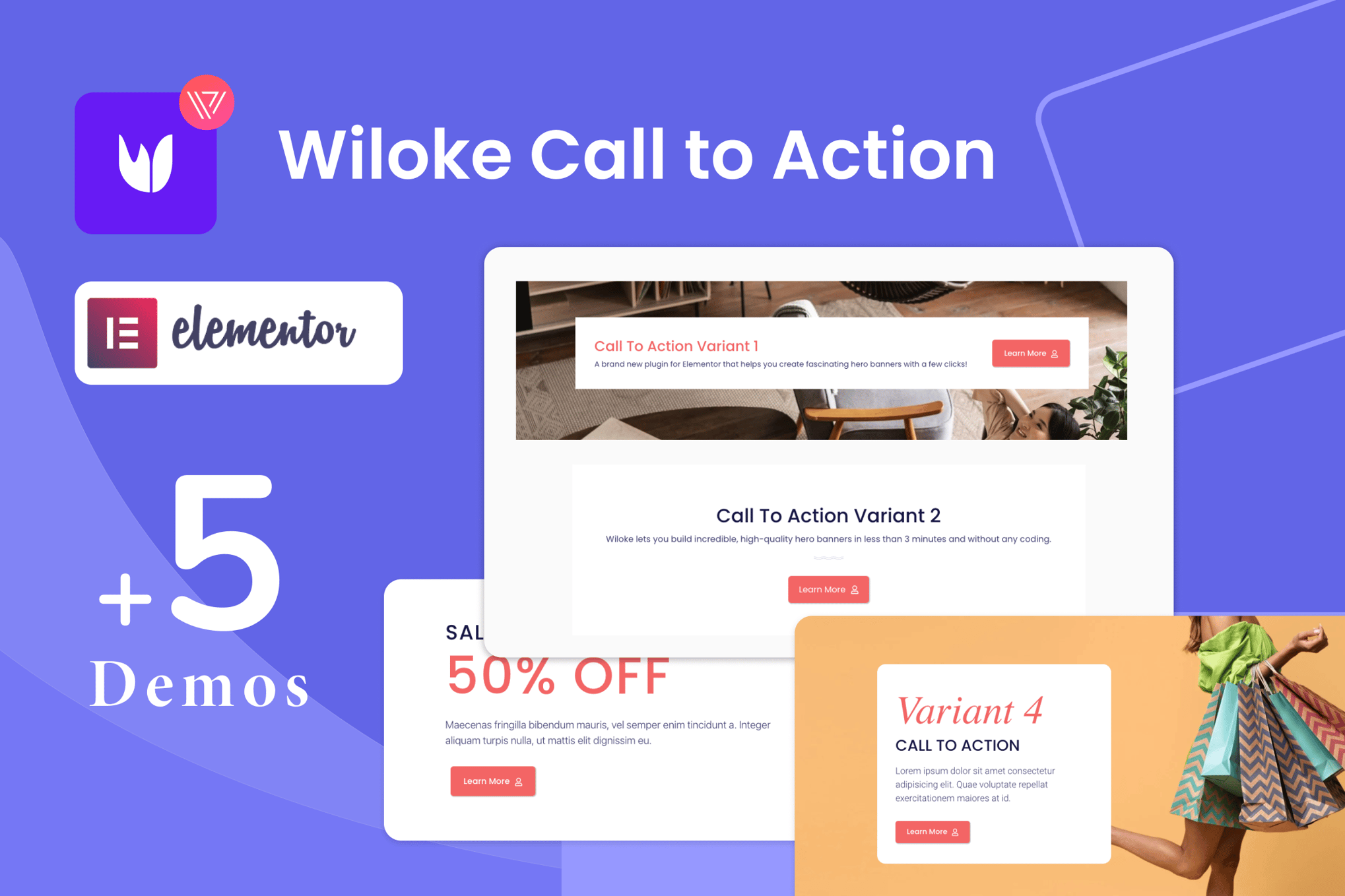 Wiloke Call To Action Addon For Elementor plugin cover image