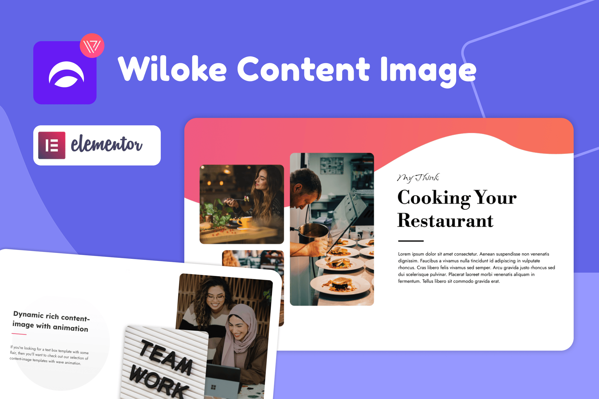 Wiloke Content Image Widget for Elementor plugin cover image