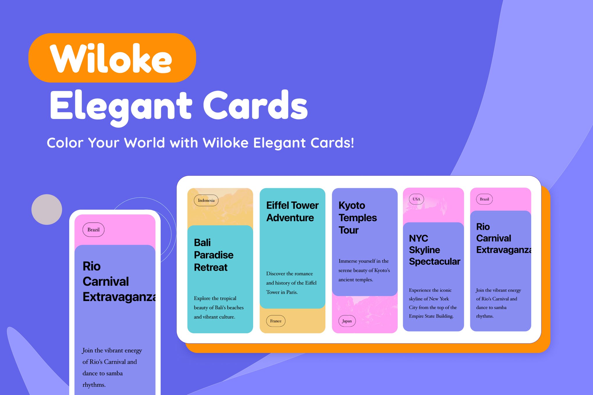Wiloke Elegant Cards plugin cover image