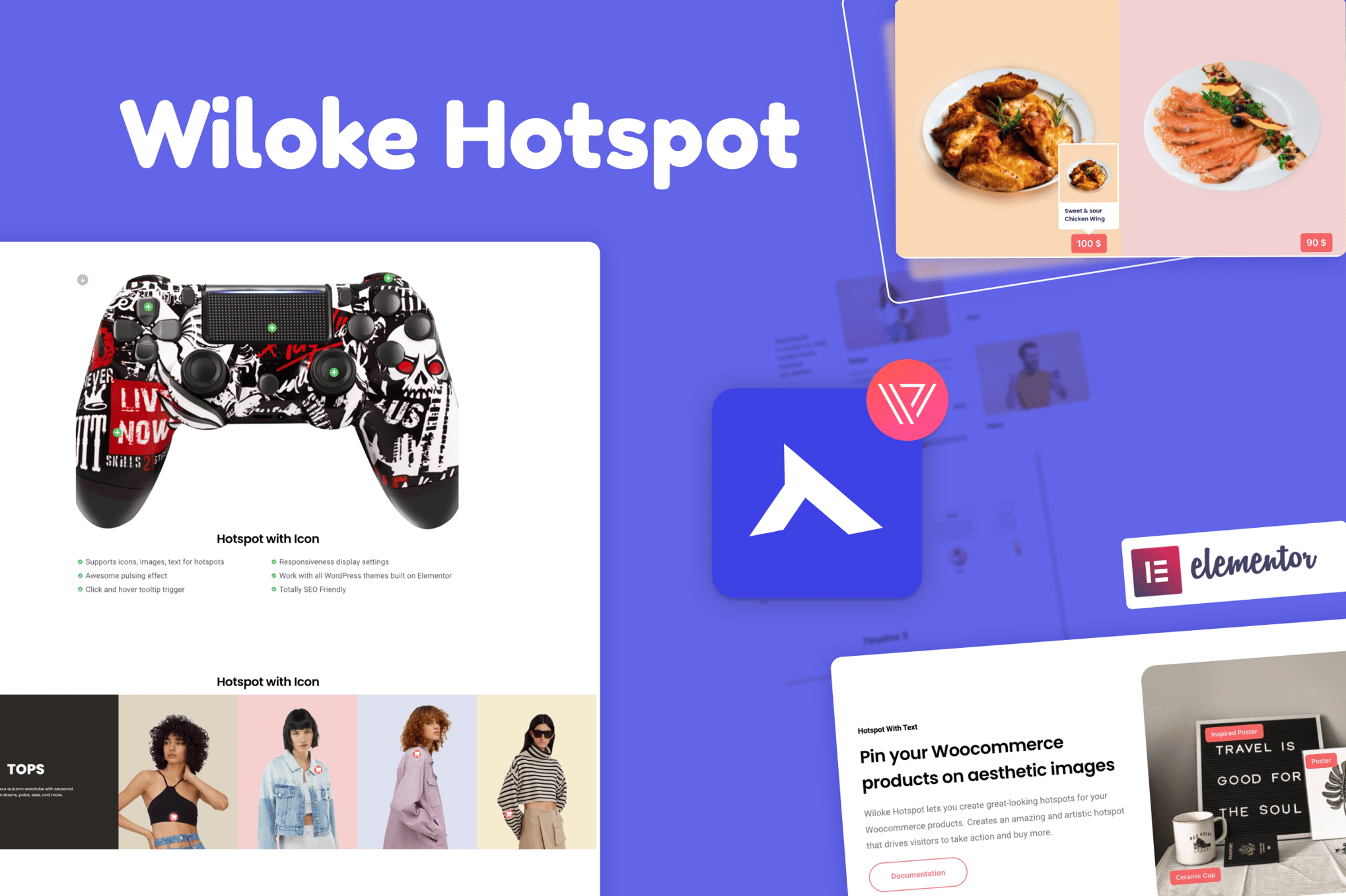 Wiloke Hotspot for Elementor plugin cover image