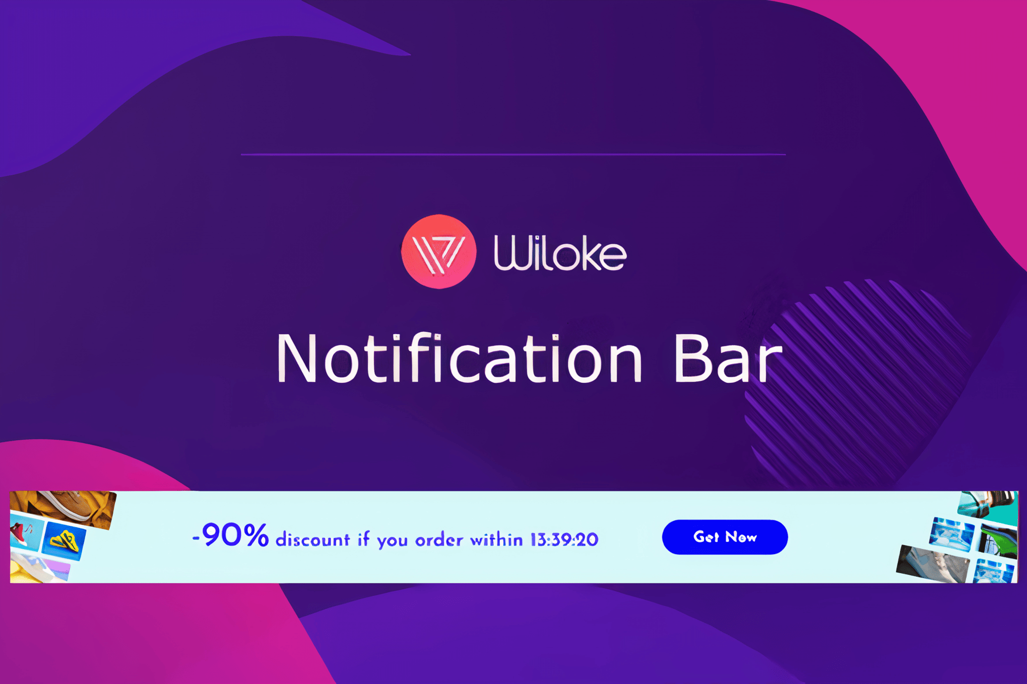 Wiloke Notification Bar plugin cover image