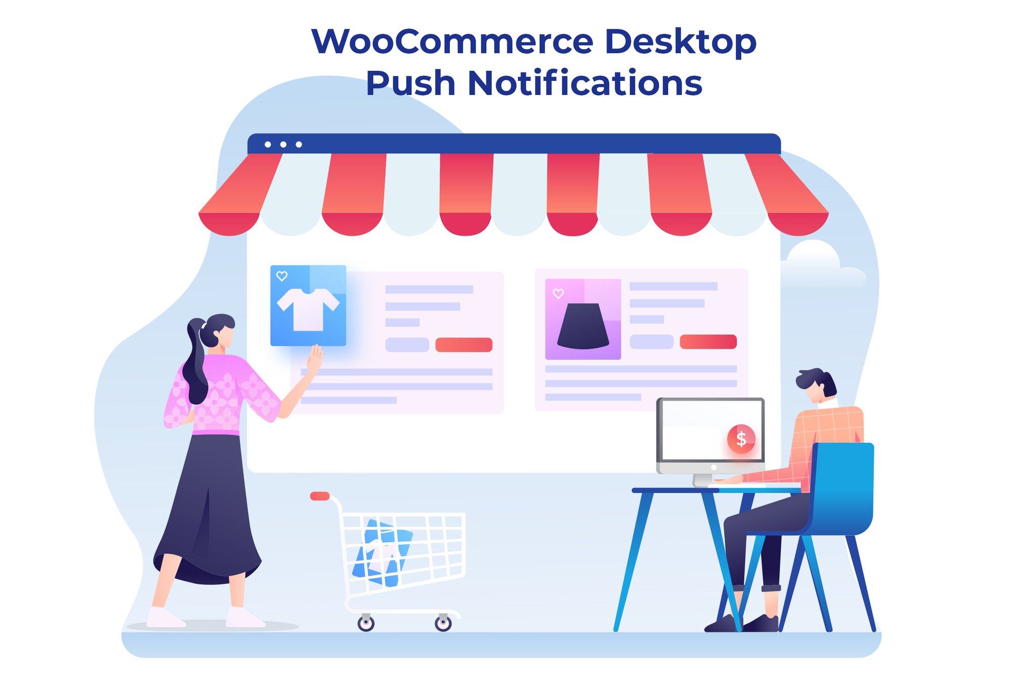 WooCommerce Desktop Push Notifications plugin cover image