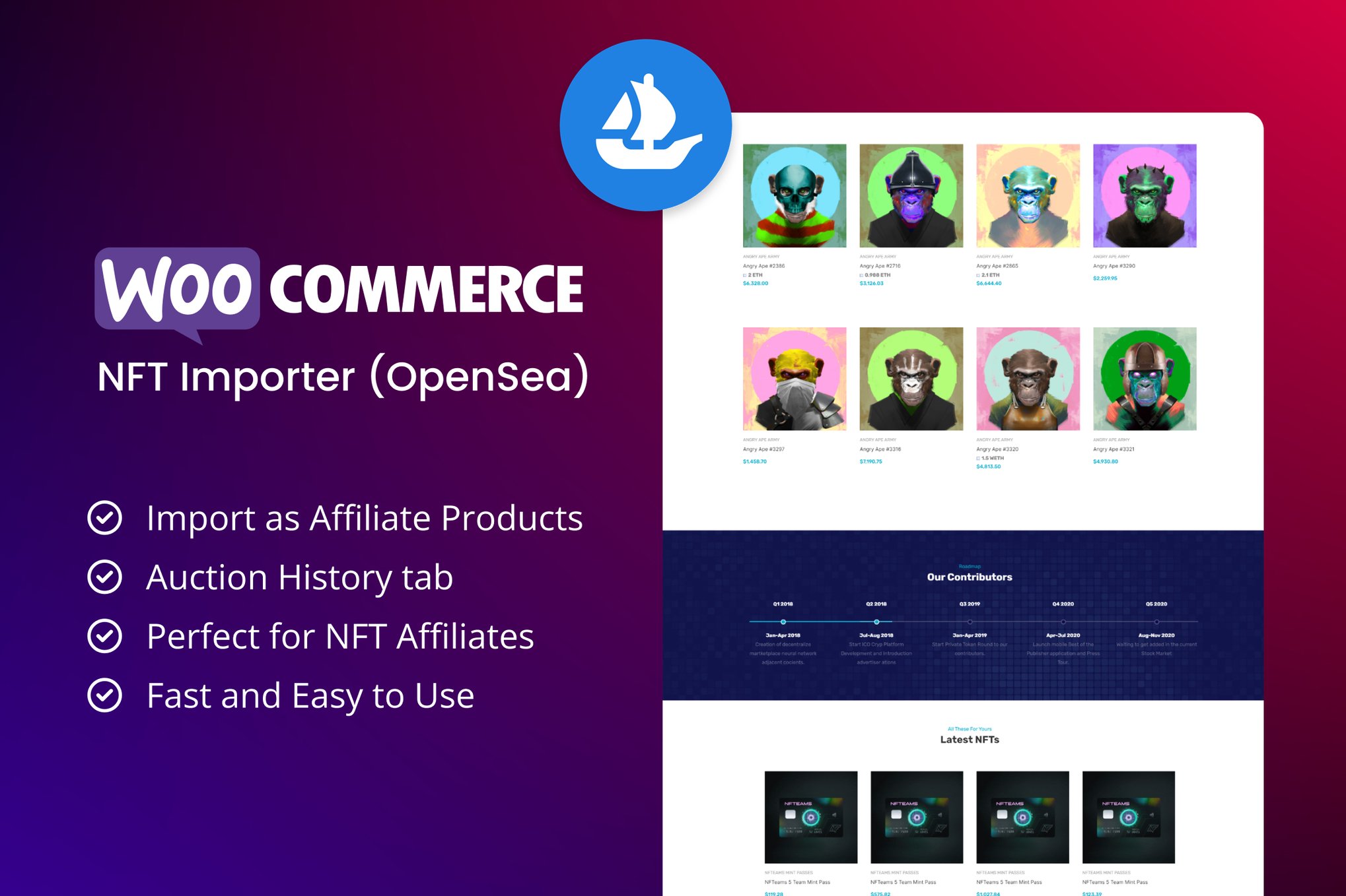 WooCommerce NFT Importer plugin cover image