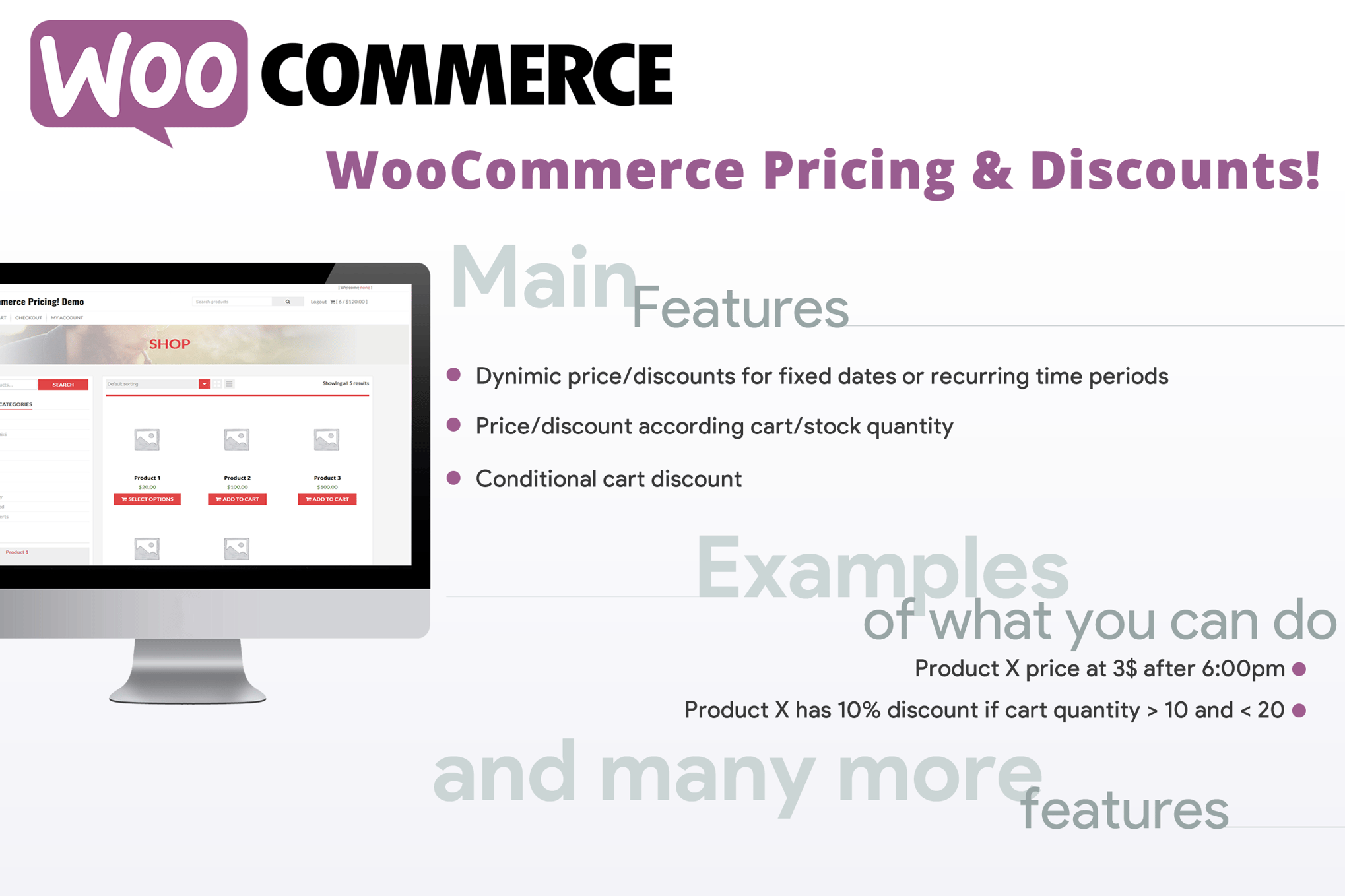 WooCommerce Pricing & Discounts! plugin cover image