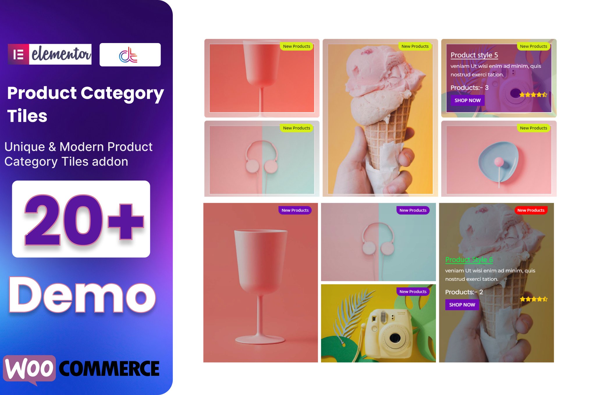 WooCommerce Product Category Tiles Addon plugin cover image