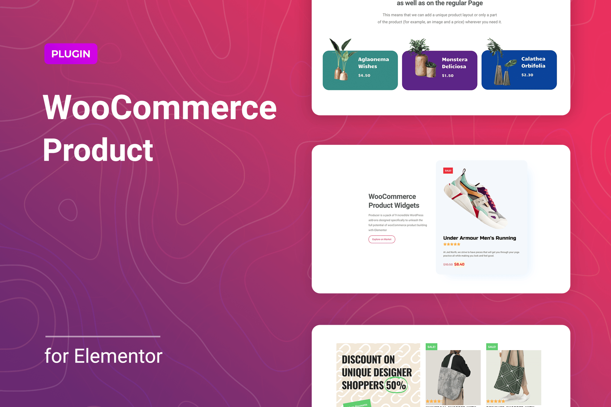 WooCommerce Product Widgets for Elementor plugin cover image