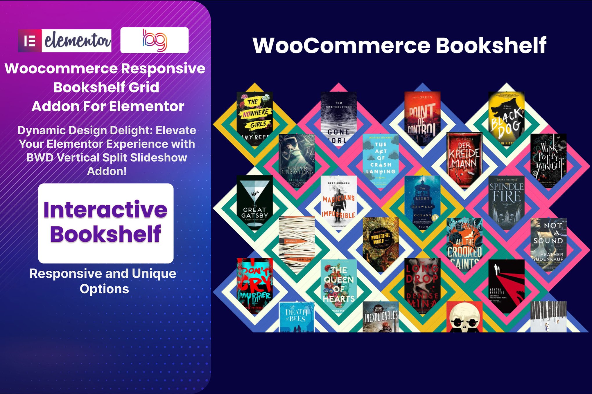 Woocommerce Responsive Bookshelf Grid Addon plugin cover image