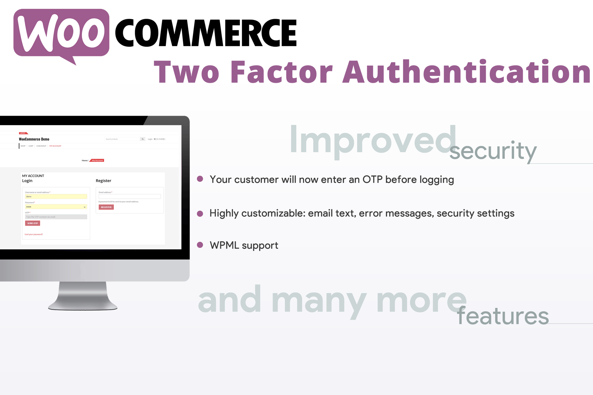 WooCommerce Two Factor Authentication plugin cover image