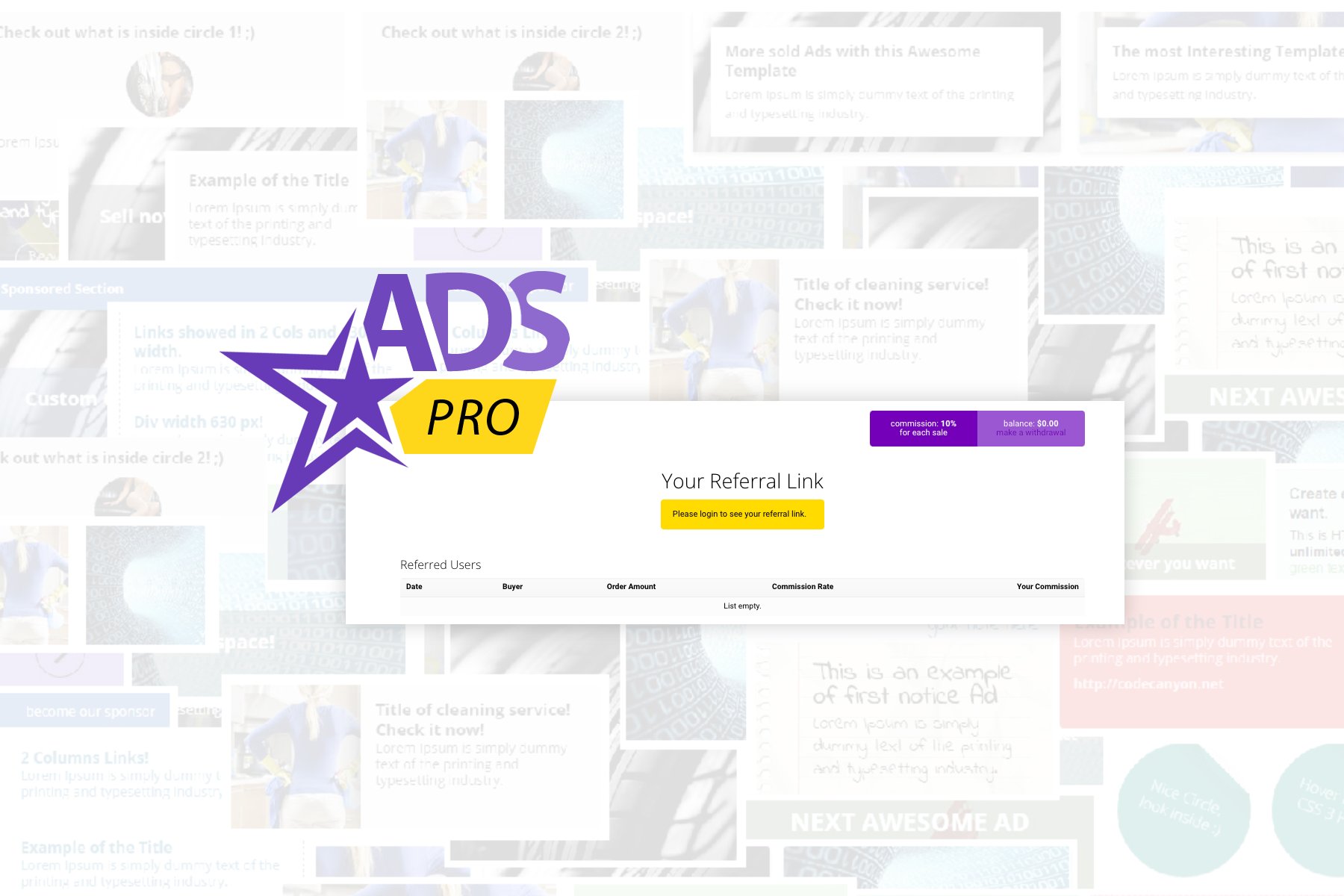 WordPress Affiliate Program - Ads Pro AP add-on plugin cover image