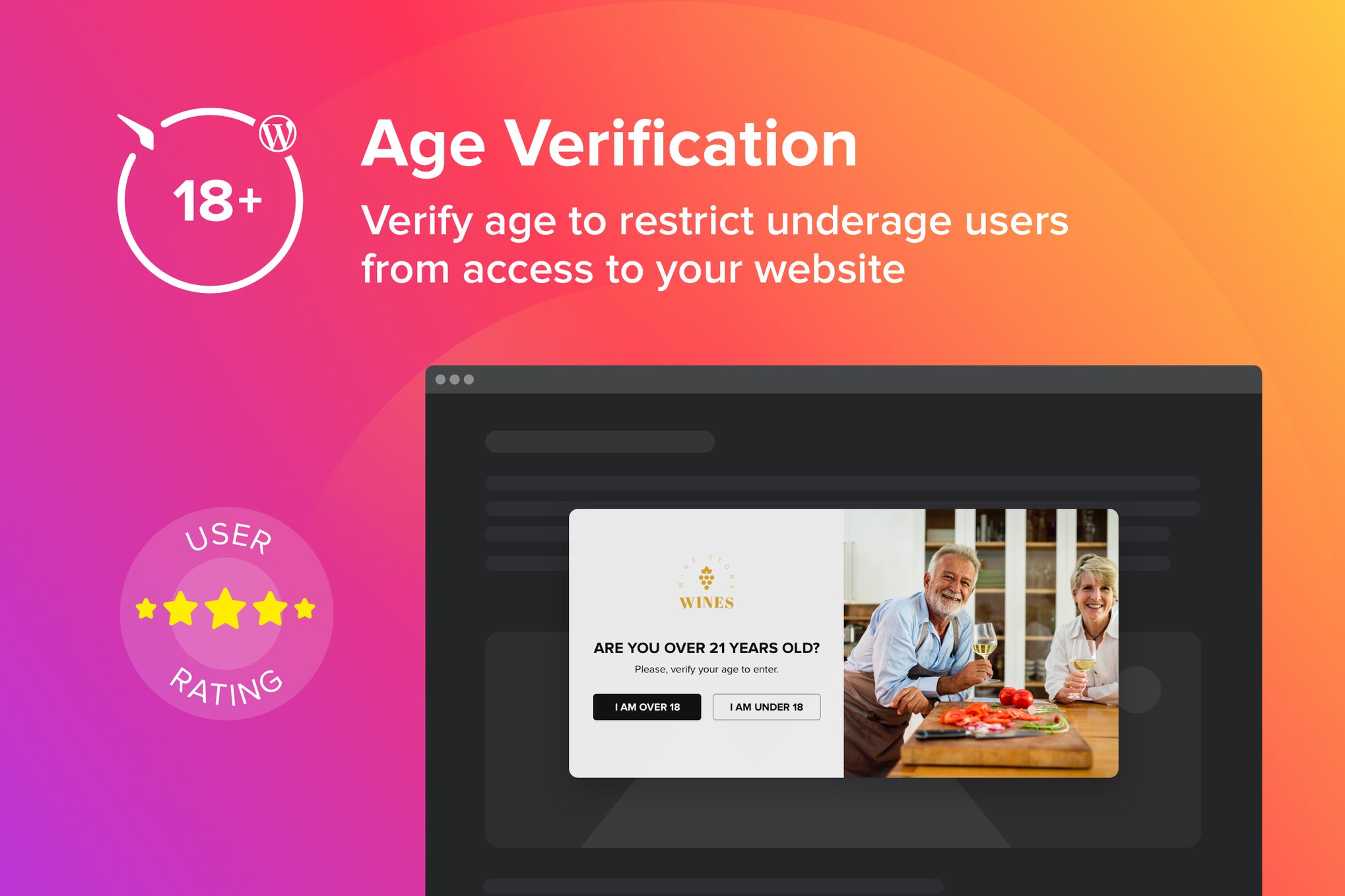 WordPress Age Verification Plugin plugin cover image