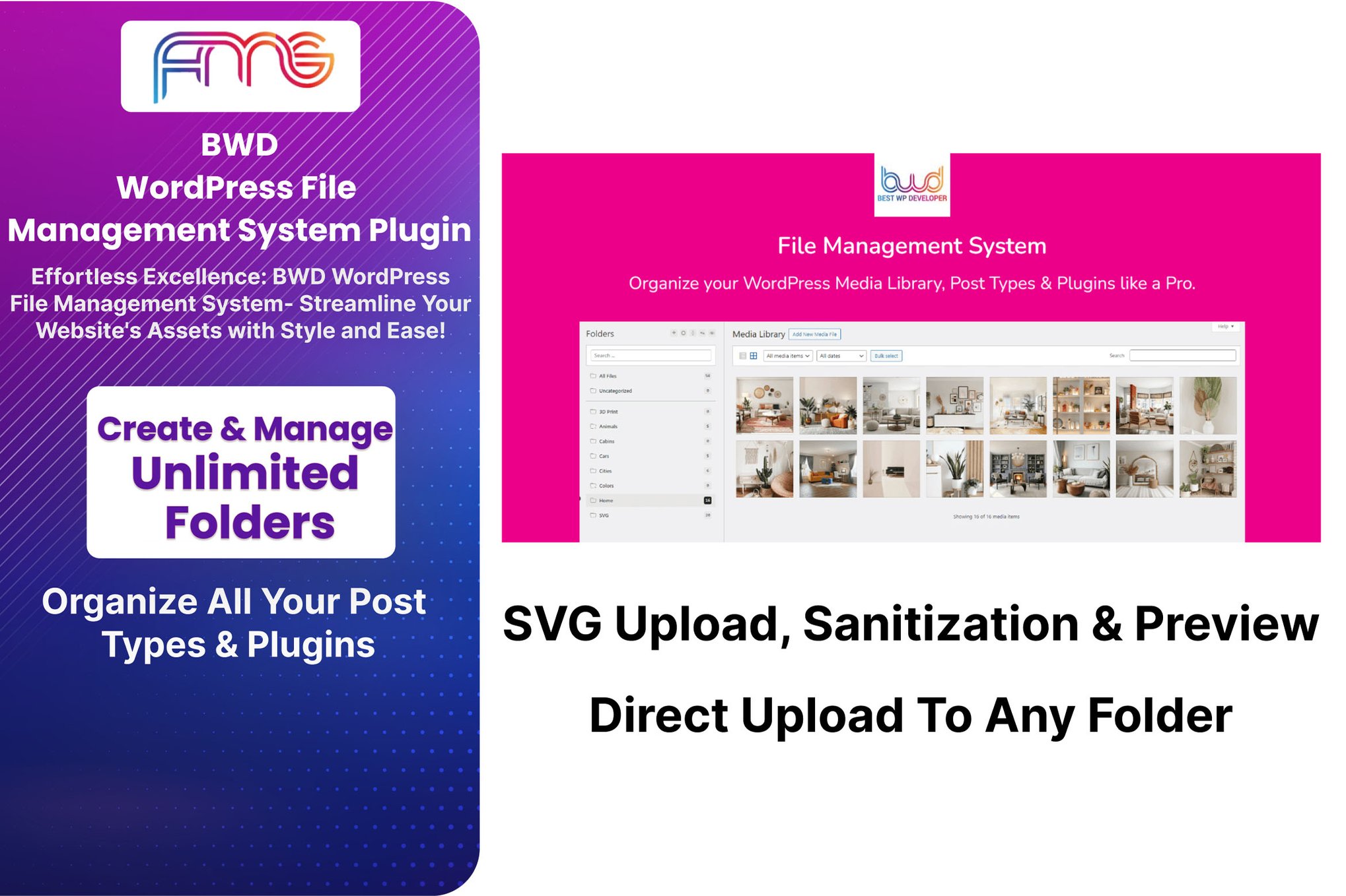 WordPress File Management System plugin cover image