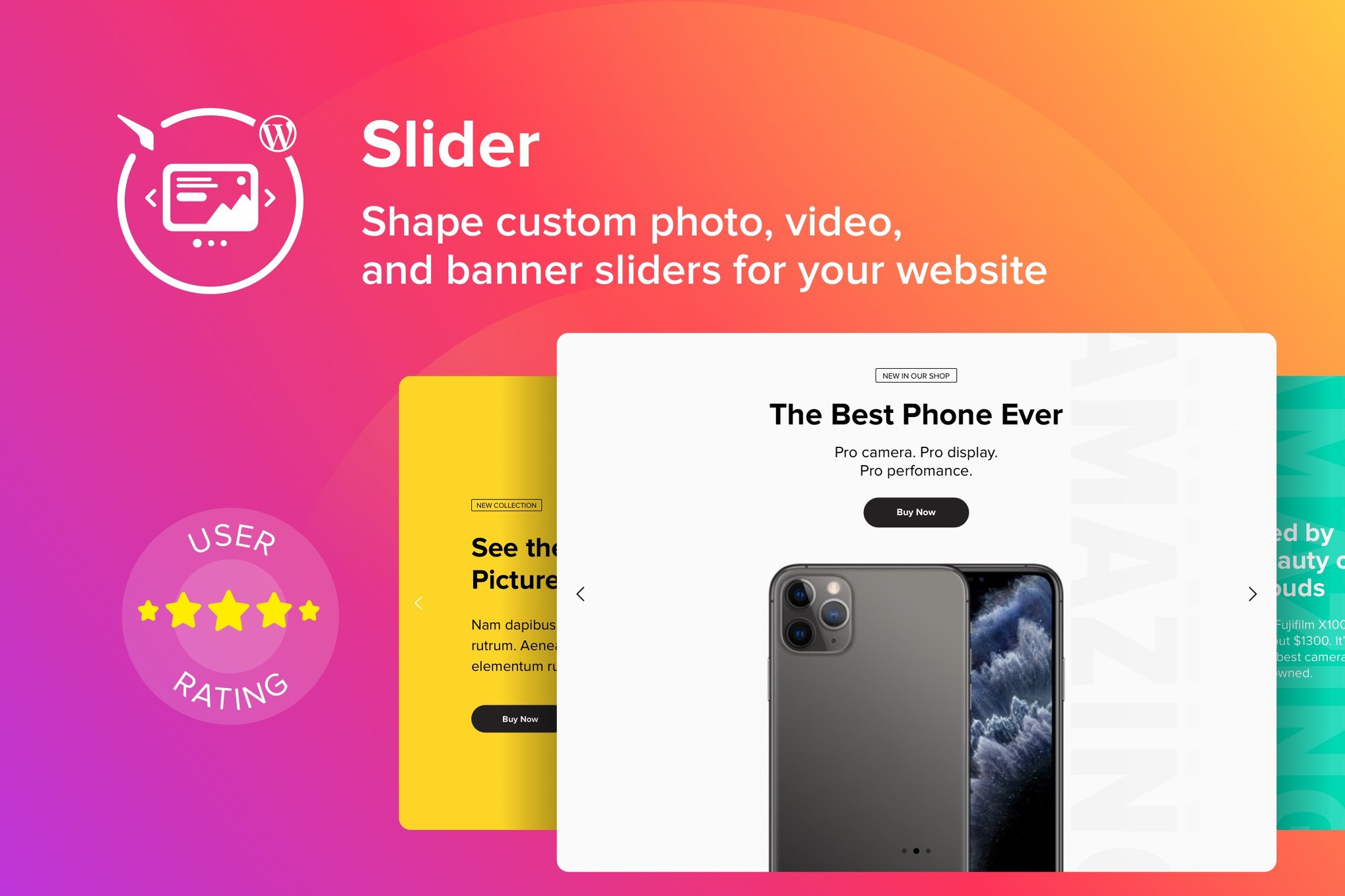 WordPress Image Slider Plugin plugin cover image