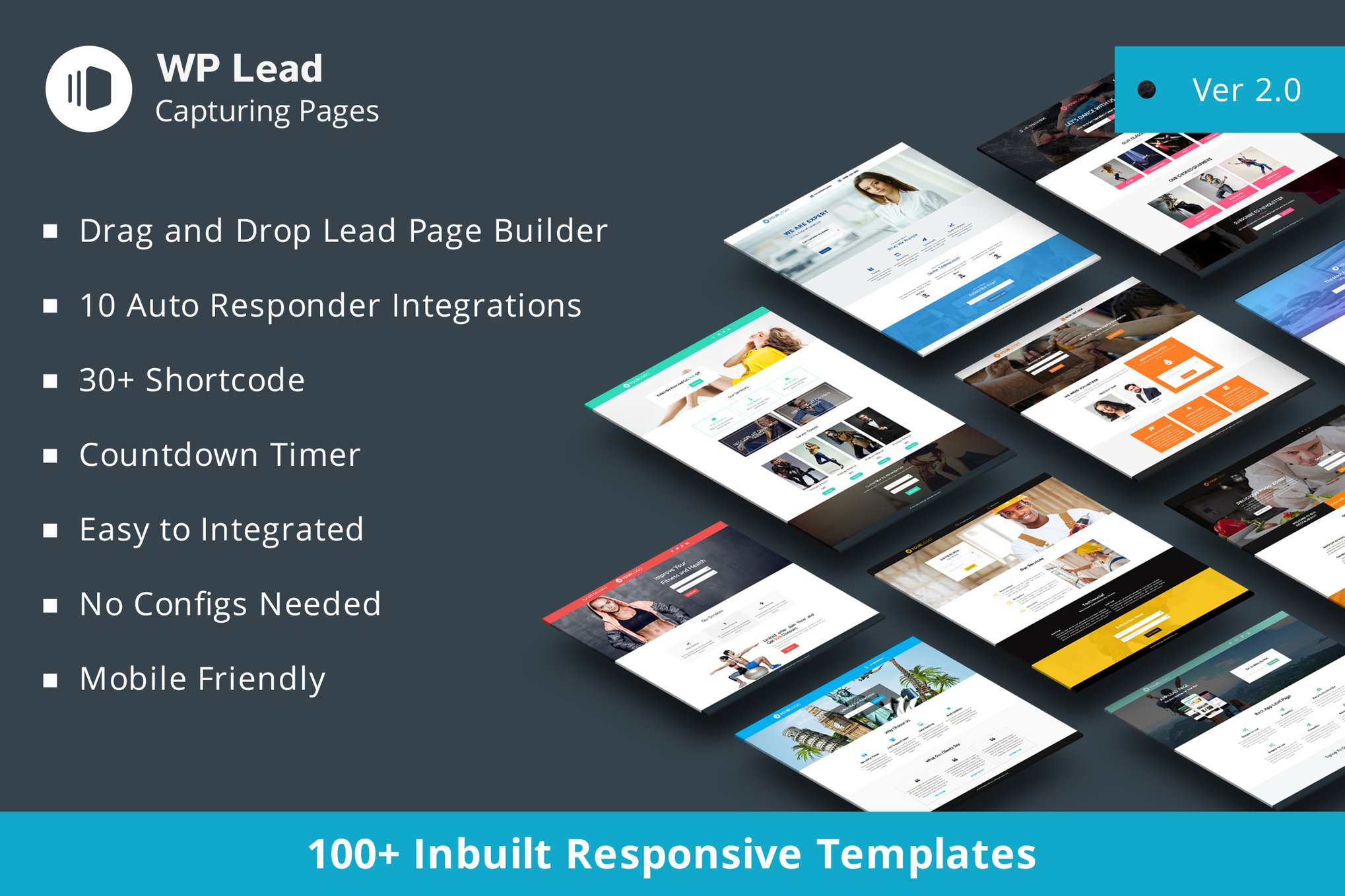 WP Lead Capturing Pages - WordPress Plugin plugin cover image
