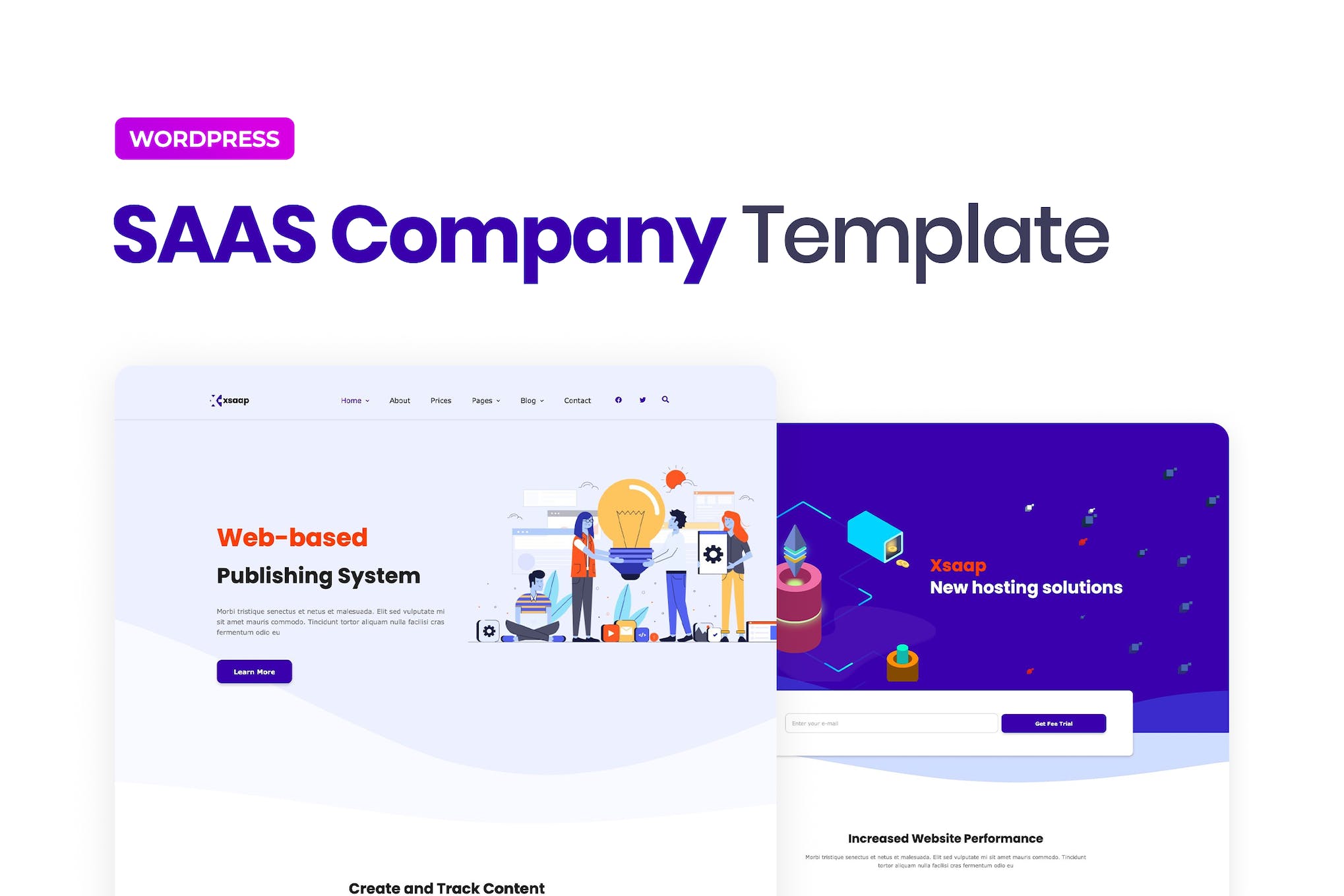 Xsapp – SAAS Company Elementor Template Kit template kit cover image